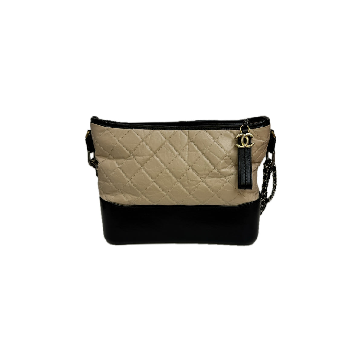 Chanel Gabrielle Hobo Bag Calfskin Beige