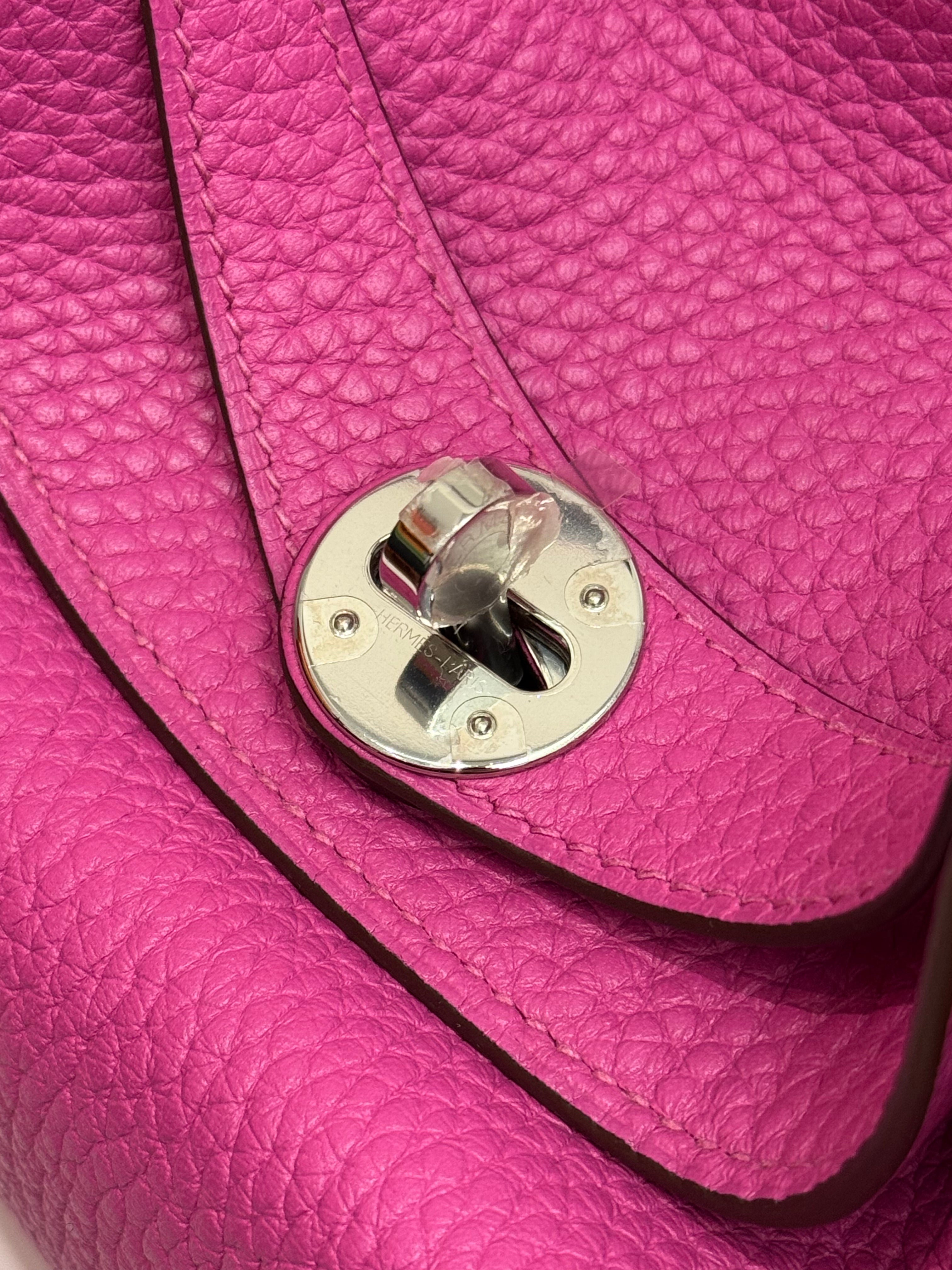 Hermes Lindy 26 Clemence Rose Pink STAMP C