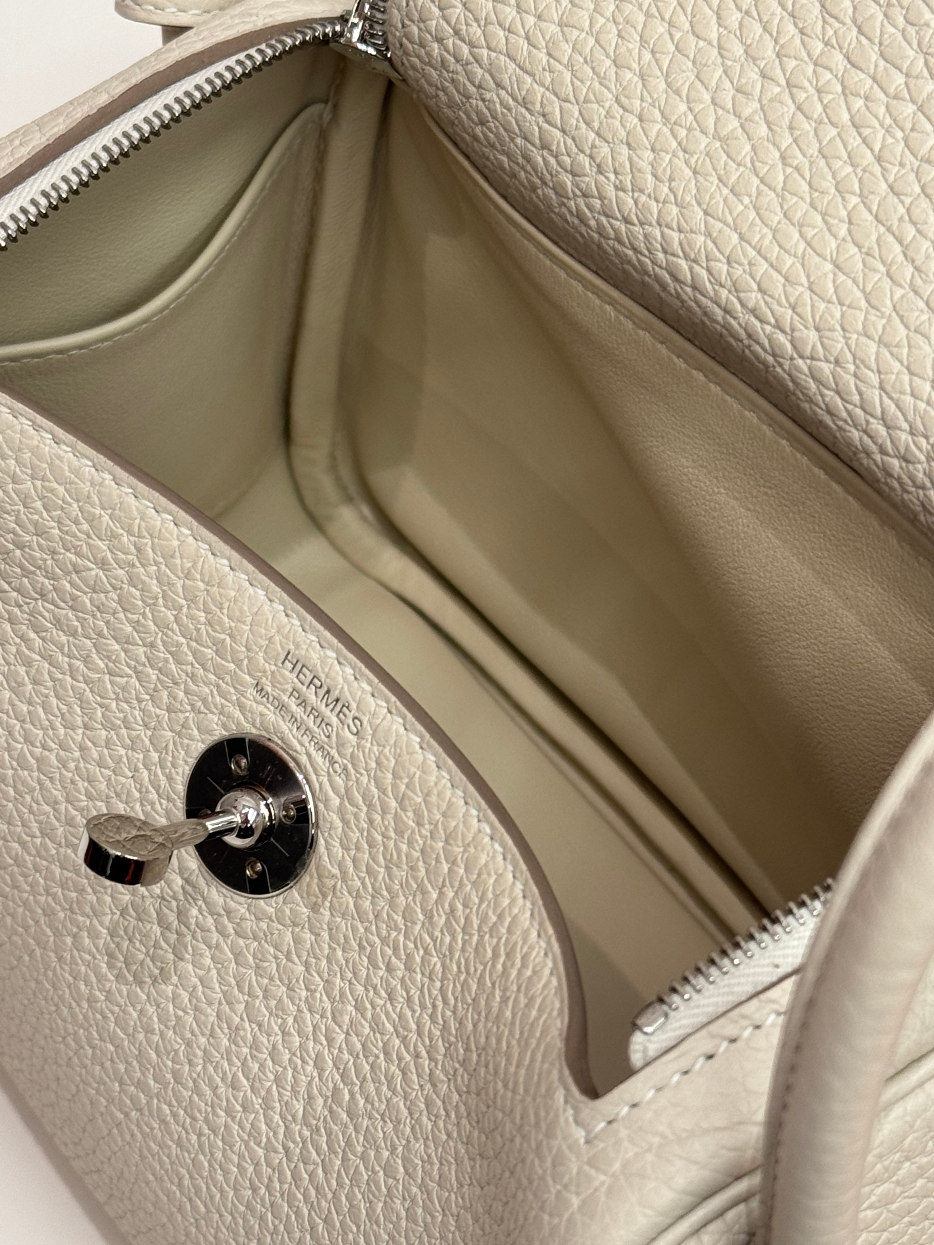 Hermes Mini Lindy Clemence Nata STAPM Z