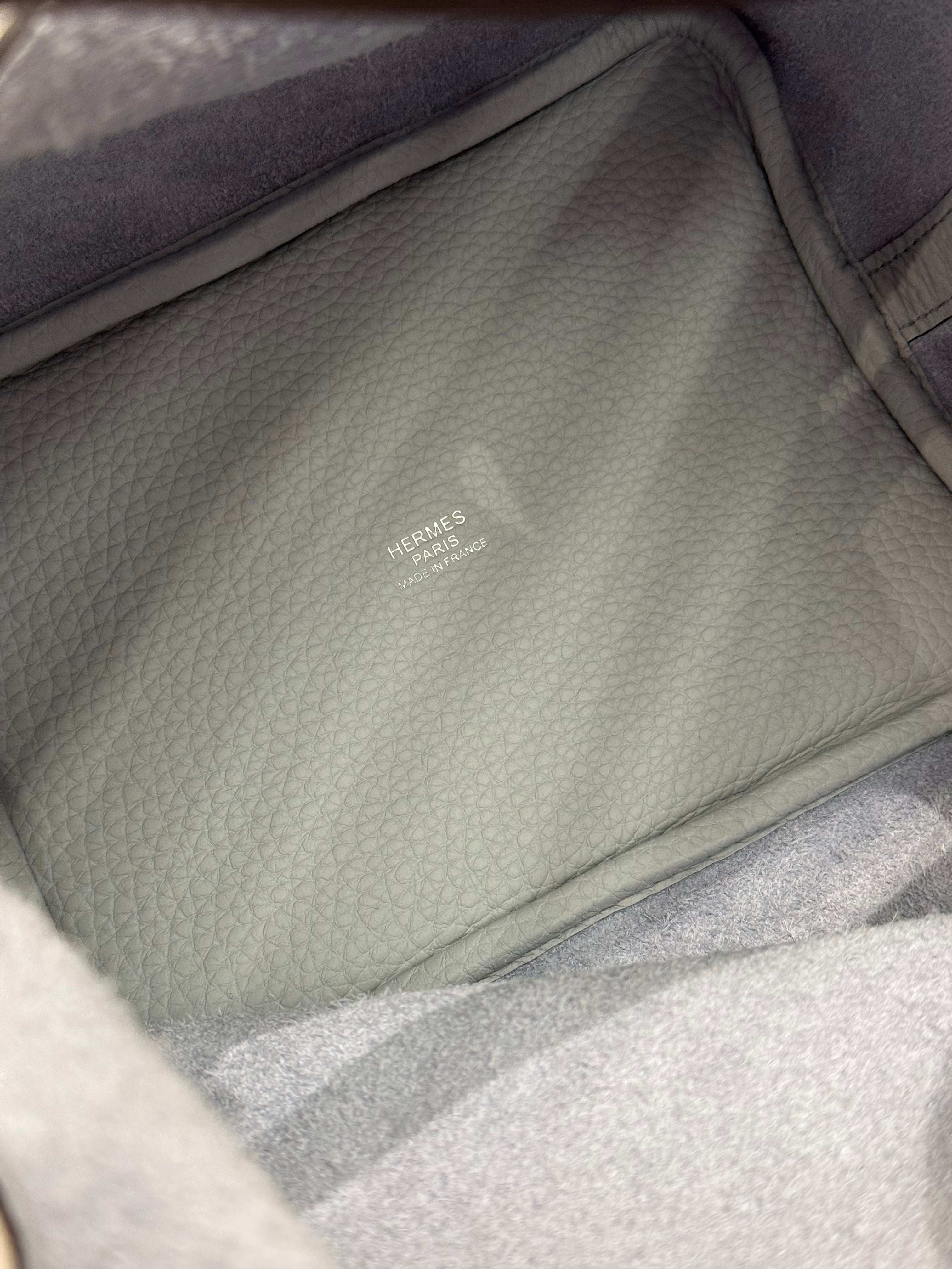 Hermes Picotin 18 Clemence Blue Pale STAMP W