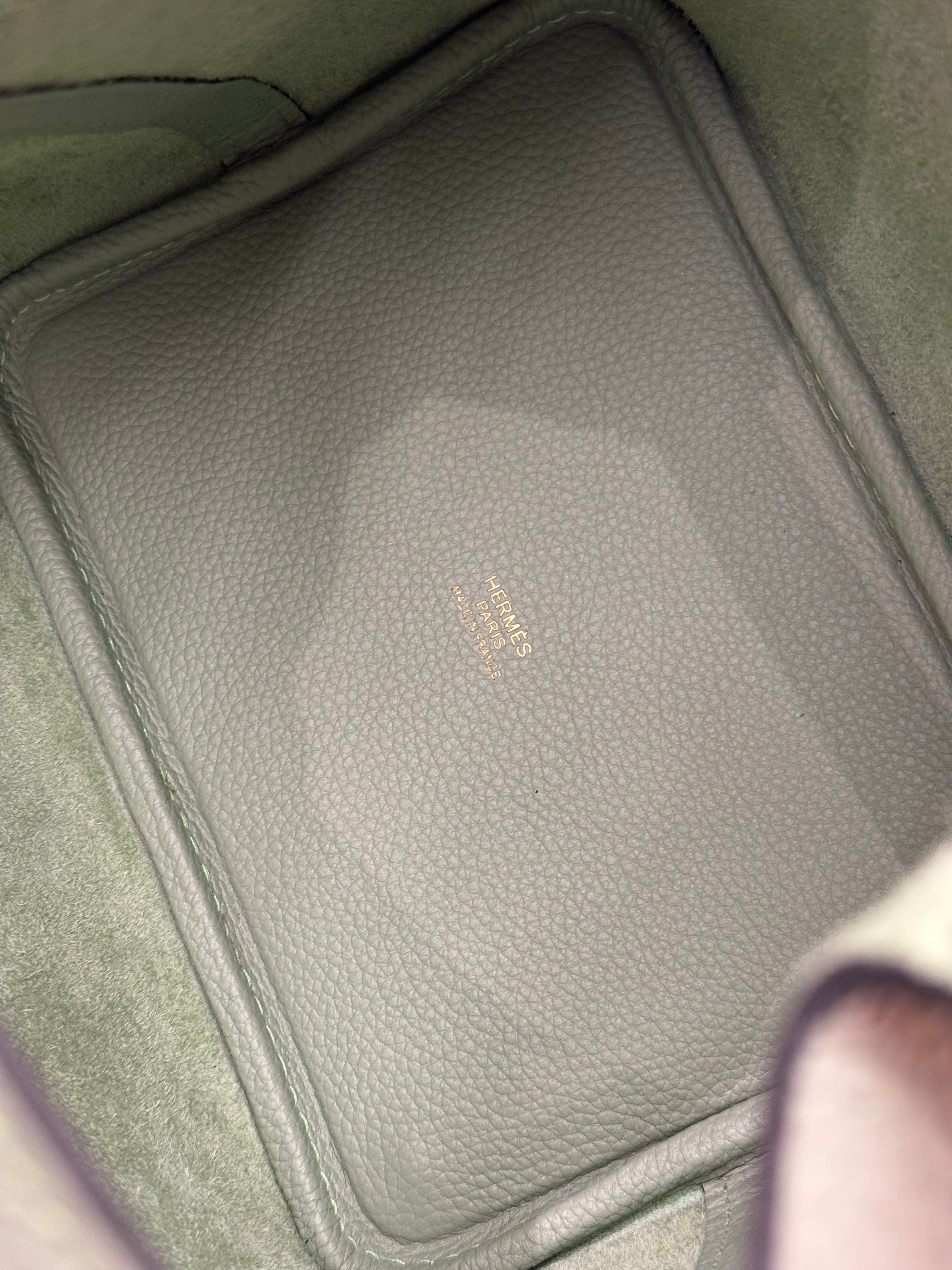 Hermes Picotin 18 Clemence Vert Criquet STAMP B