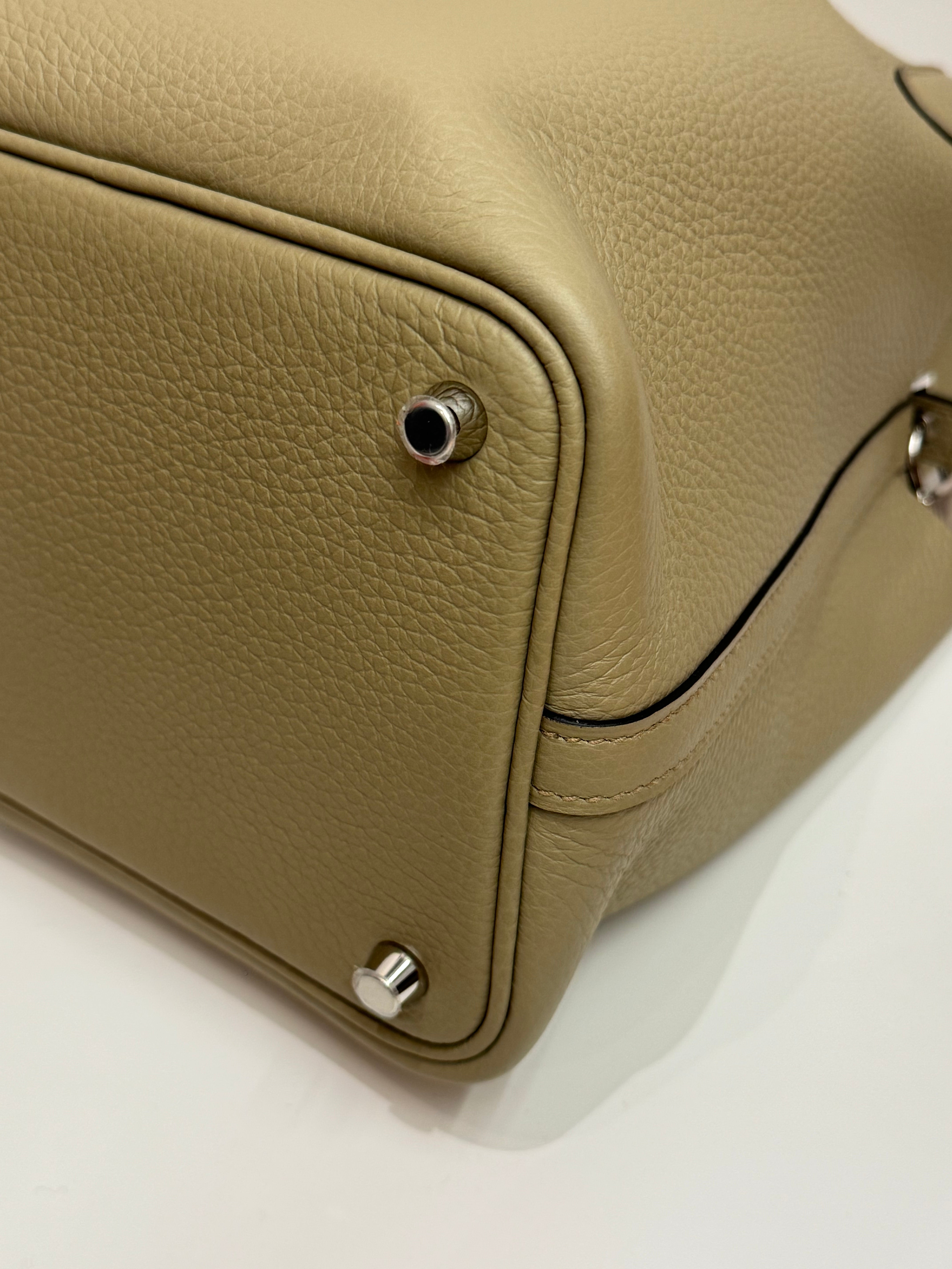 Hermes Picotin 18 Clemence Beige Marfa STAMP B