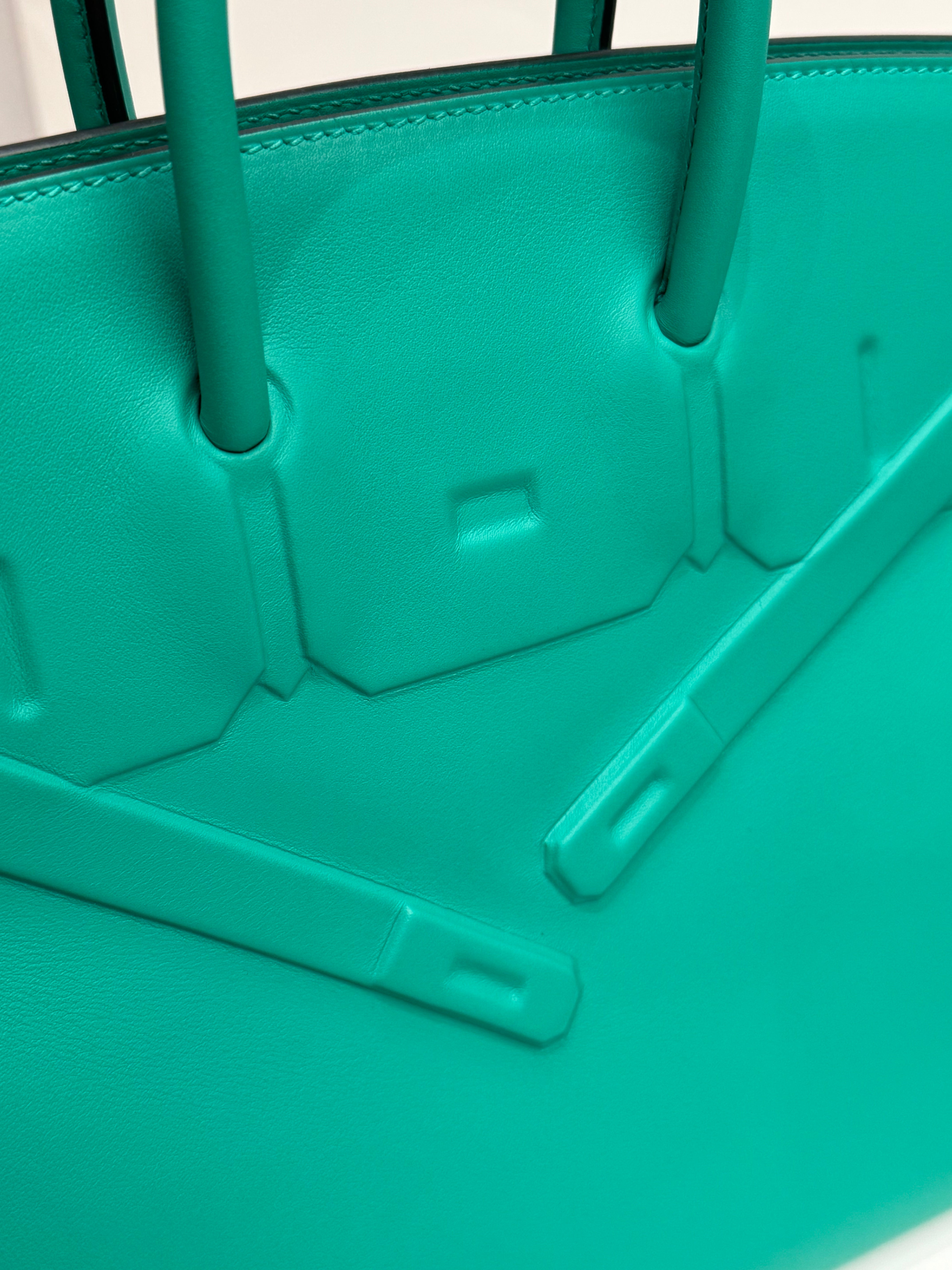 Hermes Birkin Shadow 25 Swift Menthe STAMP Z