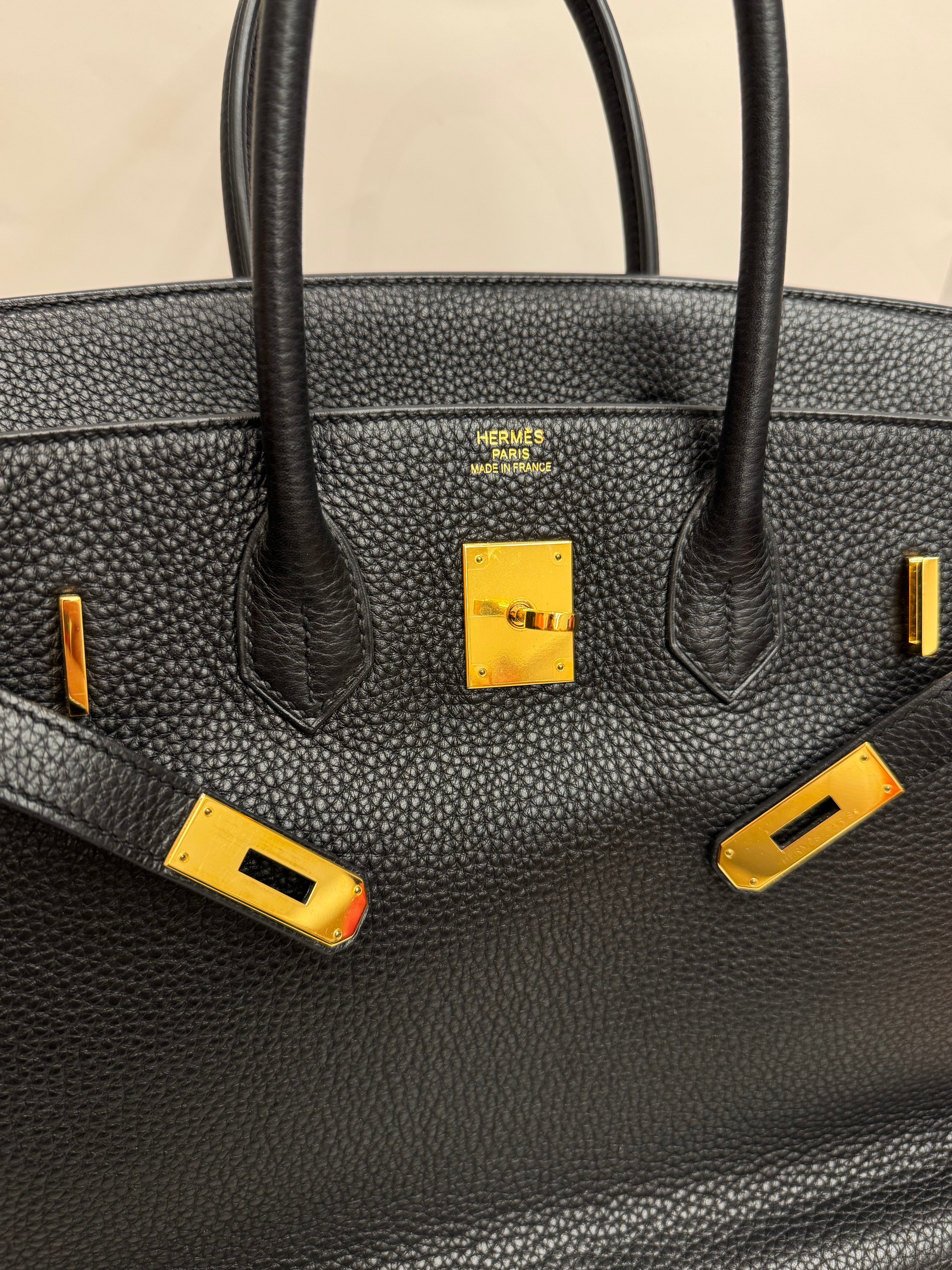 Hermes Birkin 35 Togo Black SUARE Q