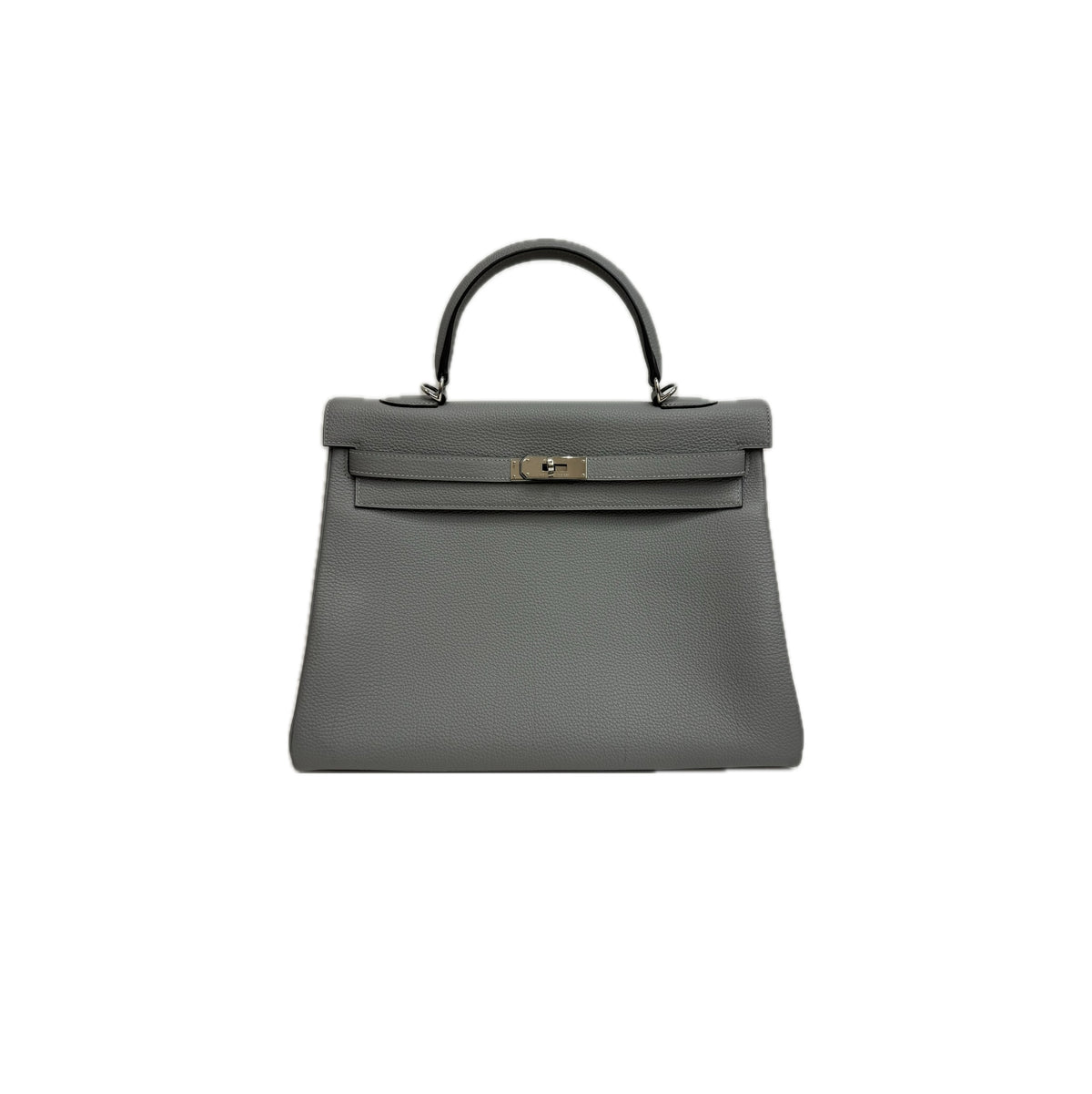 Hermes Kelly 35 Togo Gris Mouette STAMP X