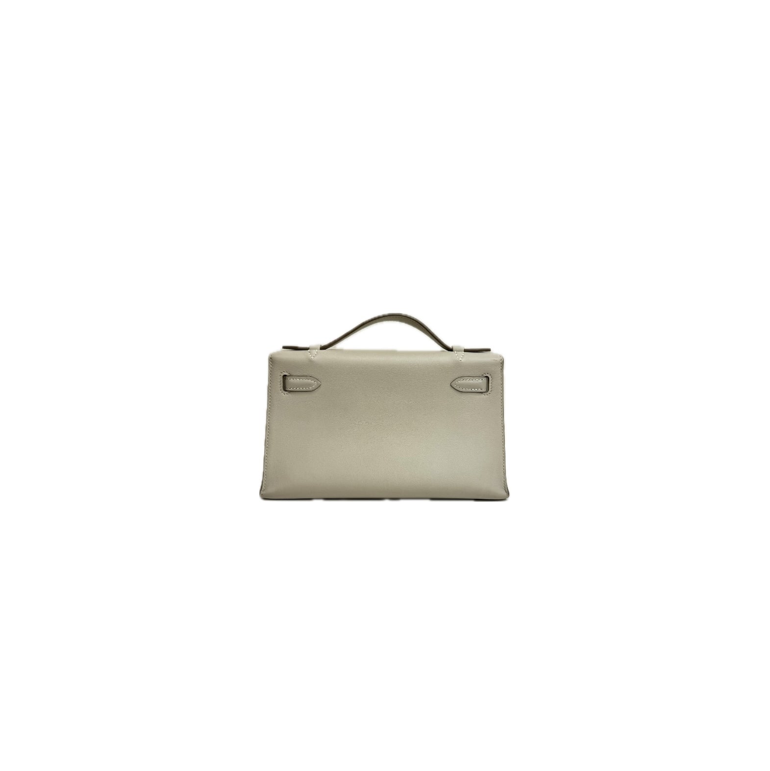 Hermes Kelly Pochette Swift Gris Perle STAMP C