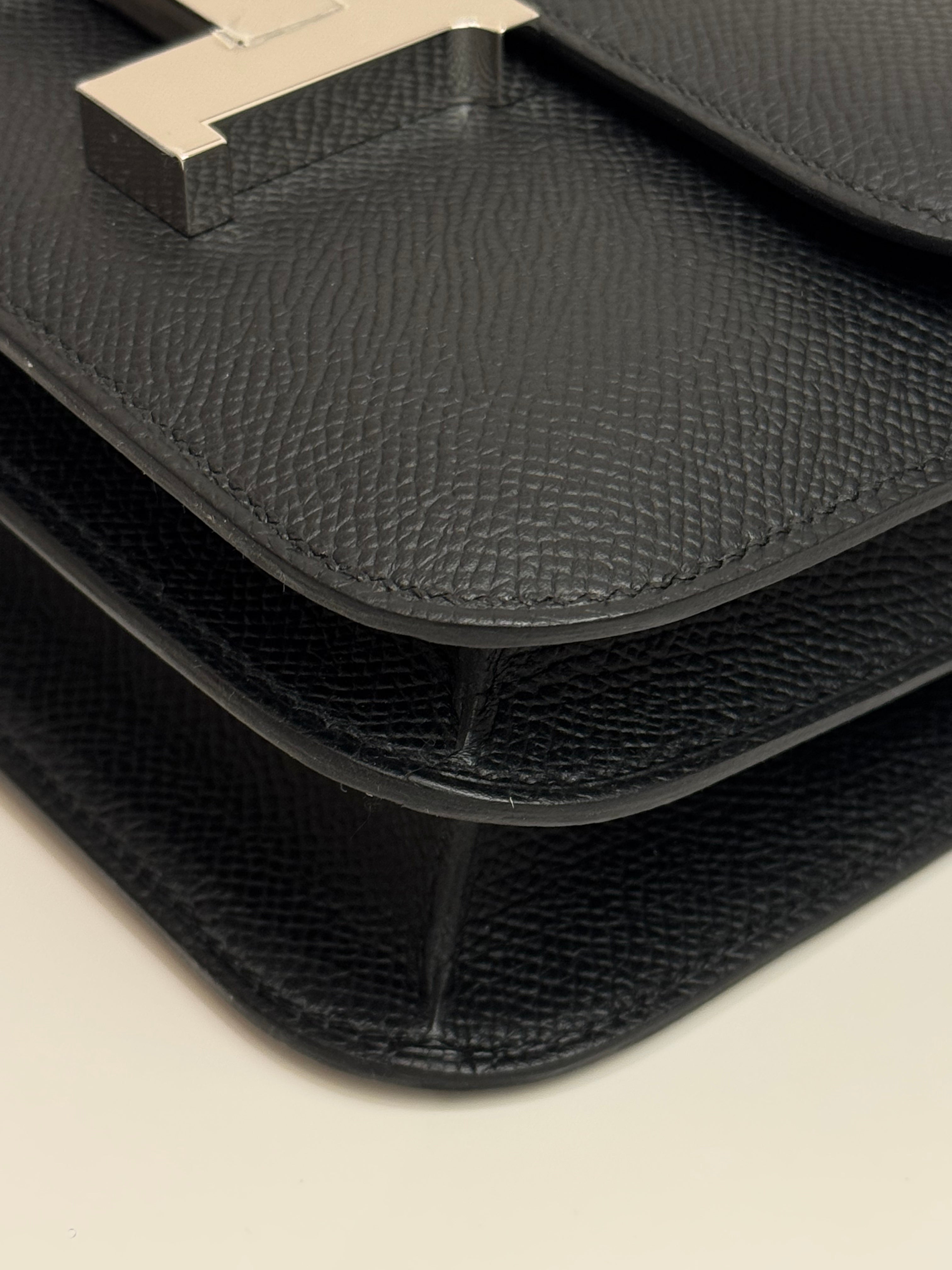 Hermes Mini Constance Epsom Black STAMP B