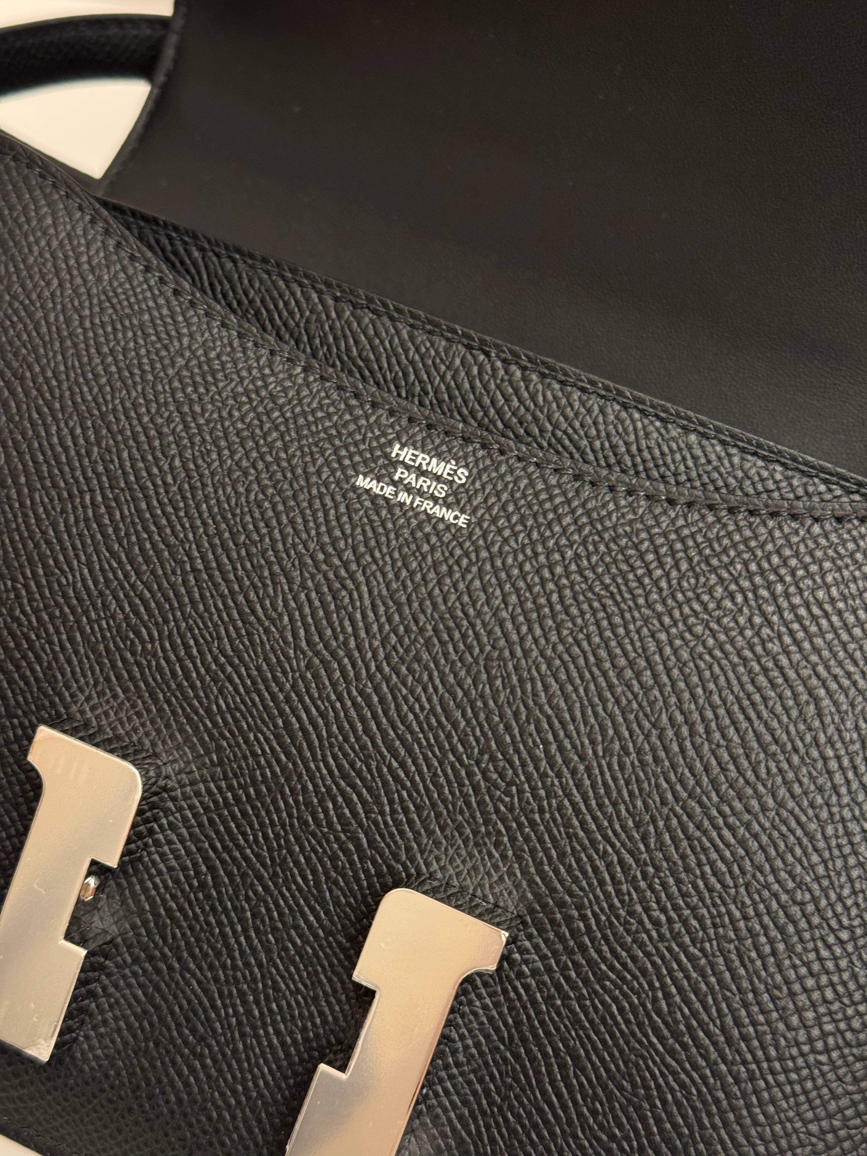 Hermes Mini Constance Epsom Black STAMP B