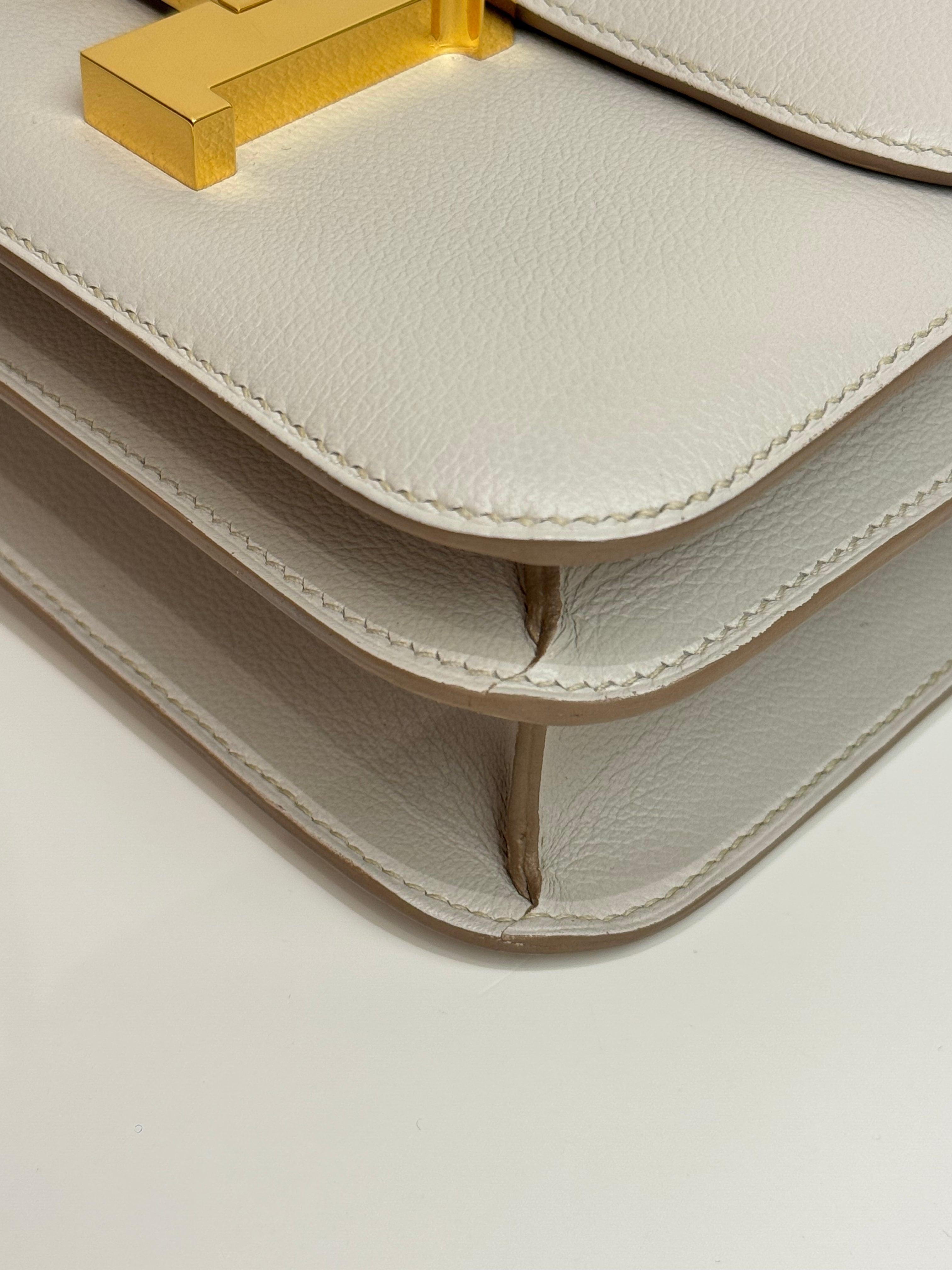 Hermes Constance 24 Evercolor Gris Perle STAMP D