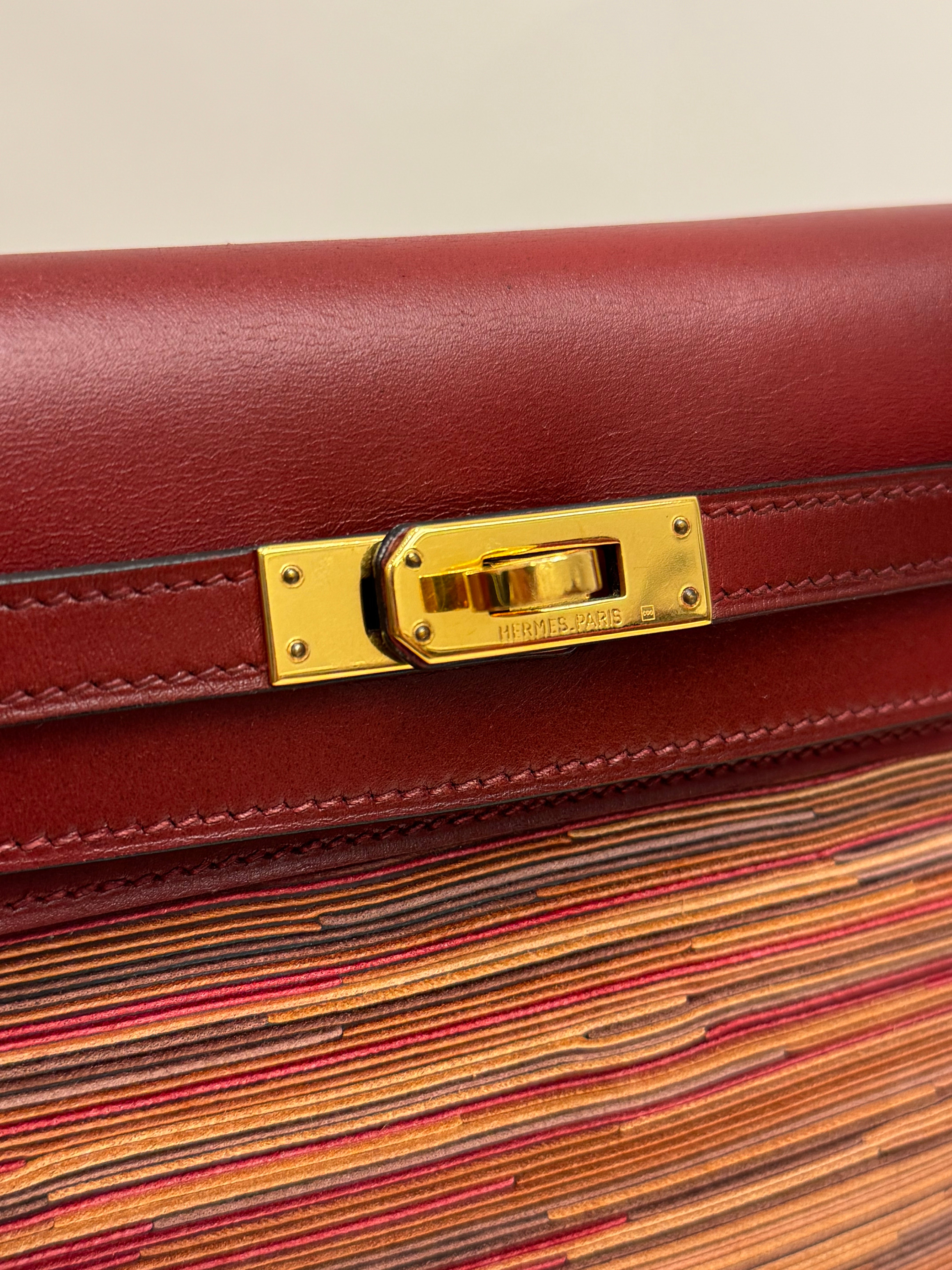 Hermes Vintage Kelly Ado 20 Backpack Vibrato/Box SQUARE D