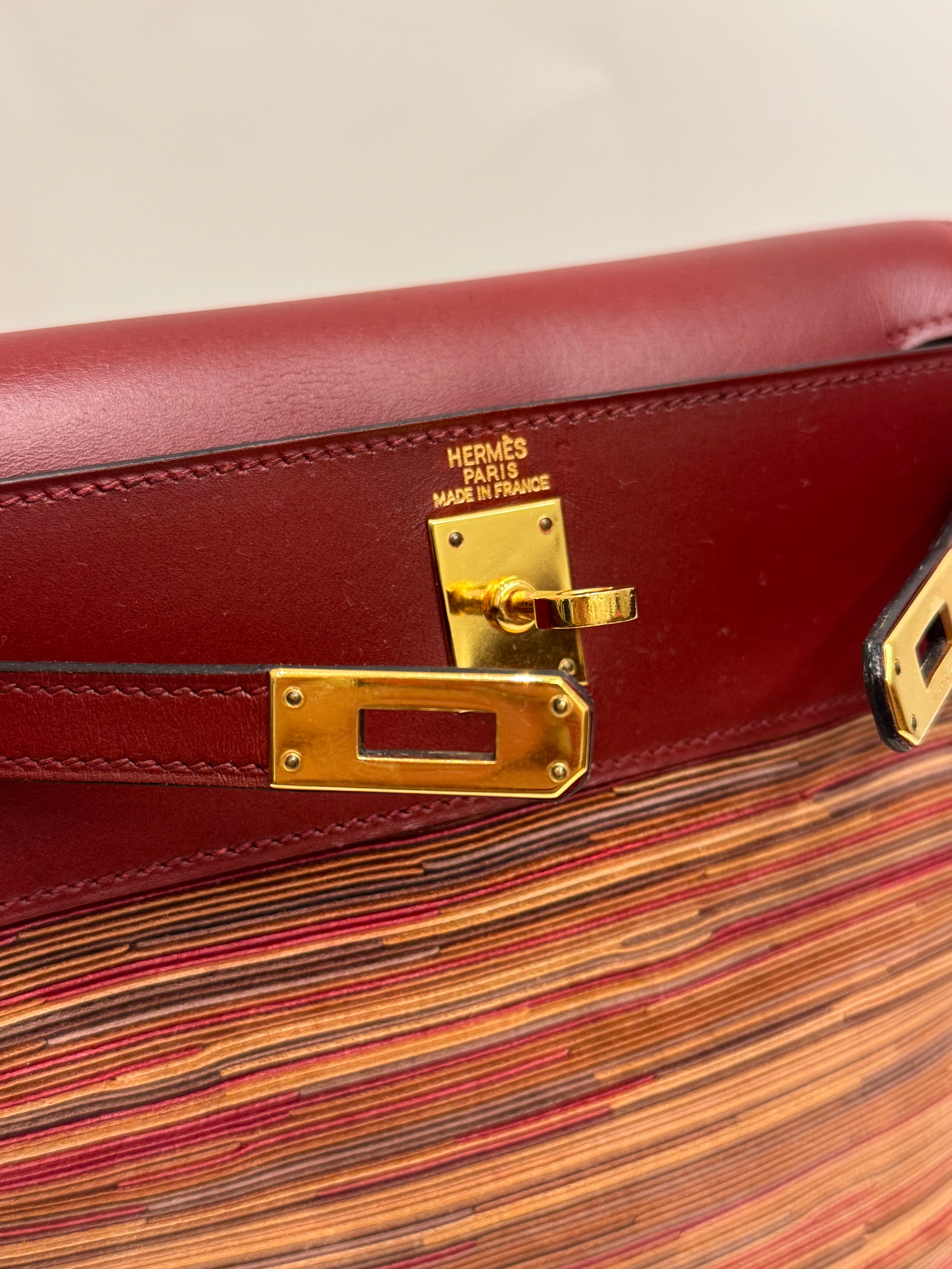 Hermes Vintage Kelly Ado 20 Backpack Vibrato/Box SQUARE D