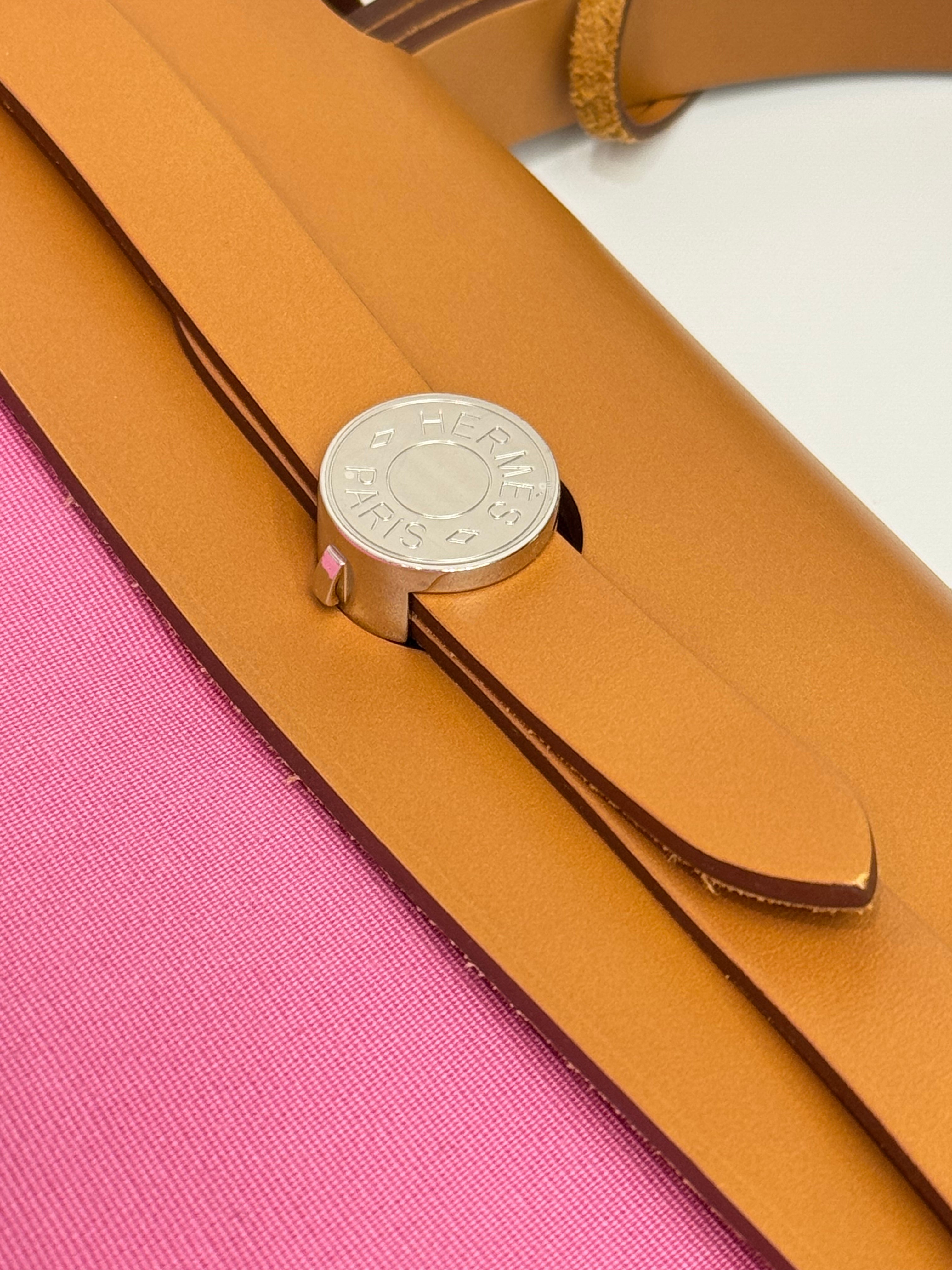 Hermes Herbag 31 Rose Sakura STAMP U