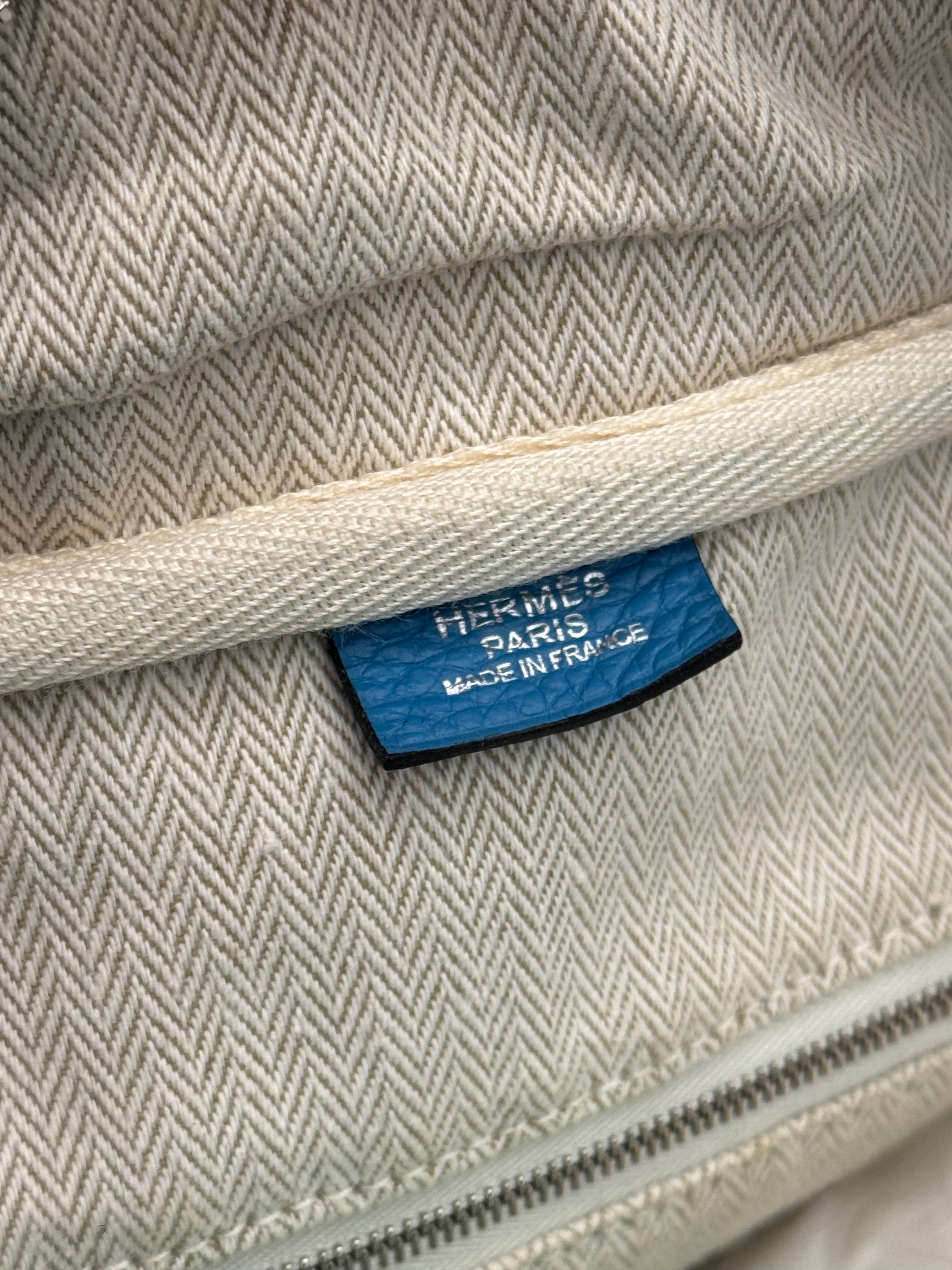 Hermes Victoria 35 Clemence Blue Celeste SQUARE R