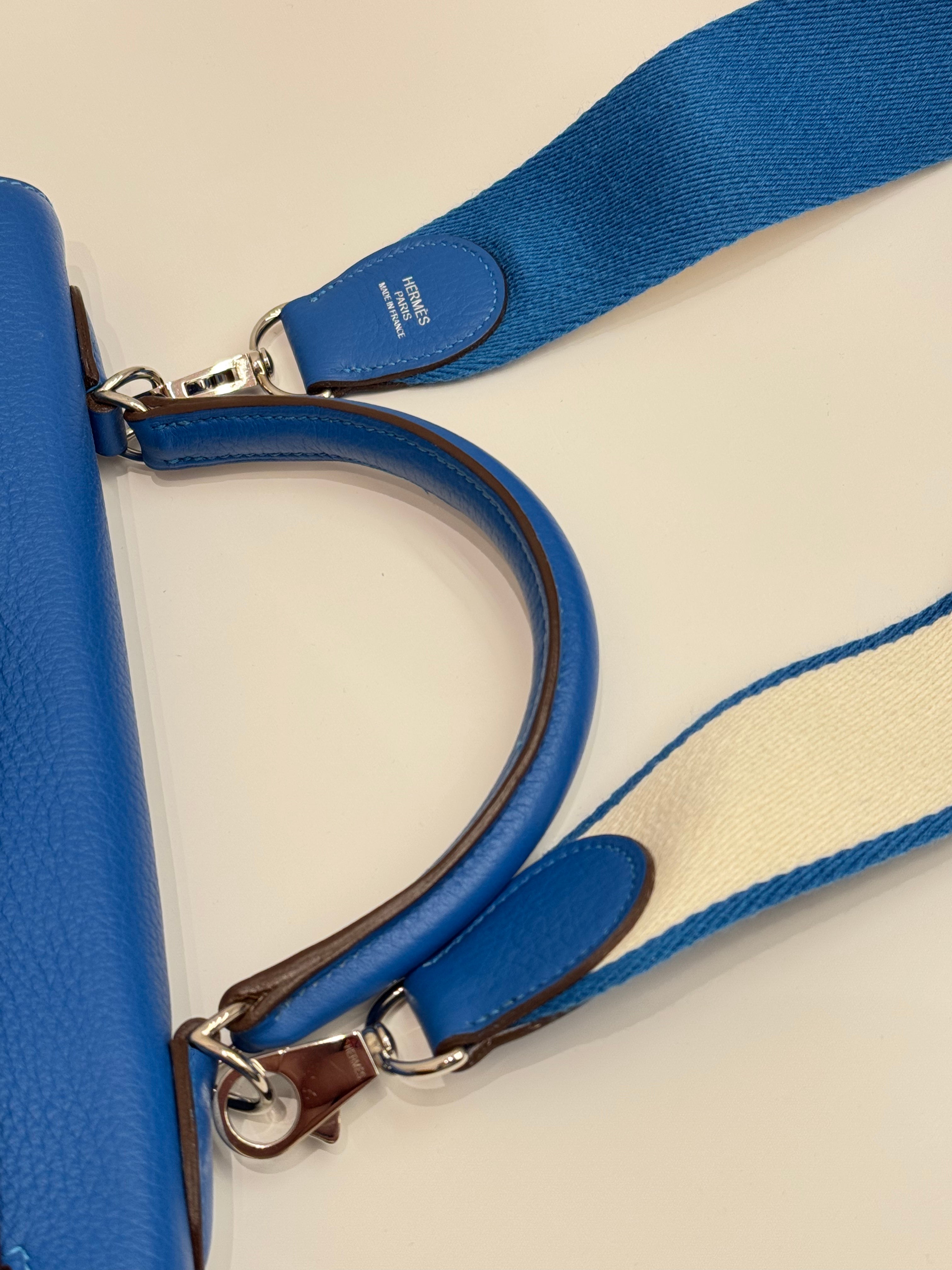 Hermes Kelly 32 Togo Bleu SQUARE O