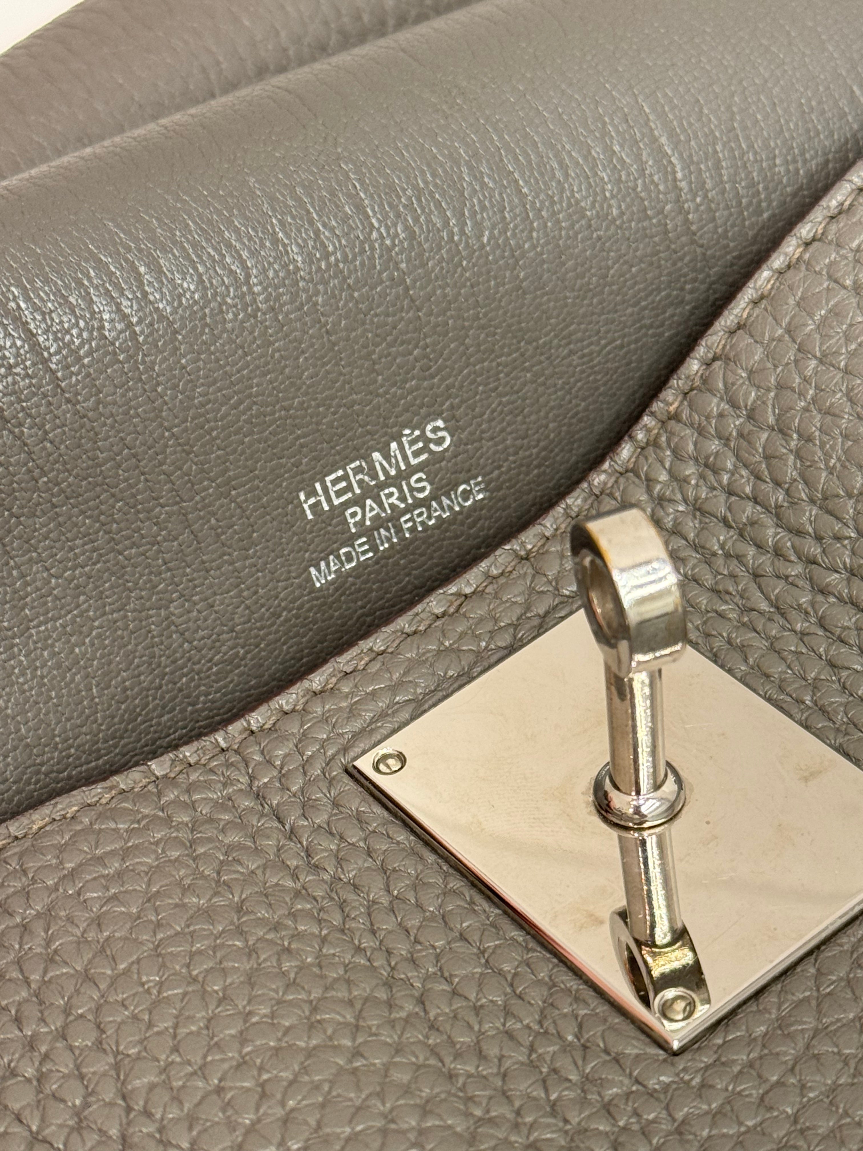 Hermes Jypsiere 34 Clemence Gris Etain SQUARE P