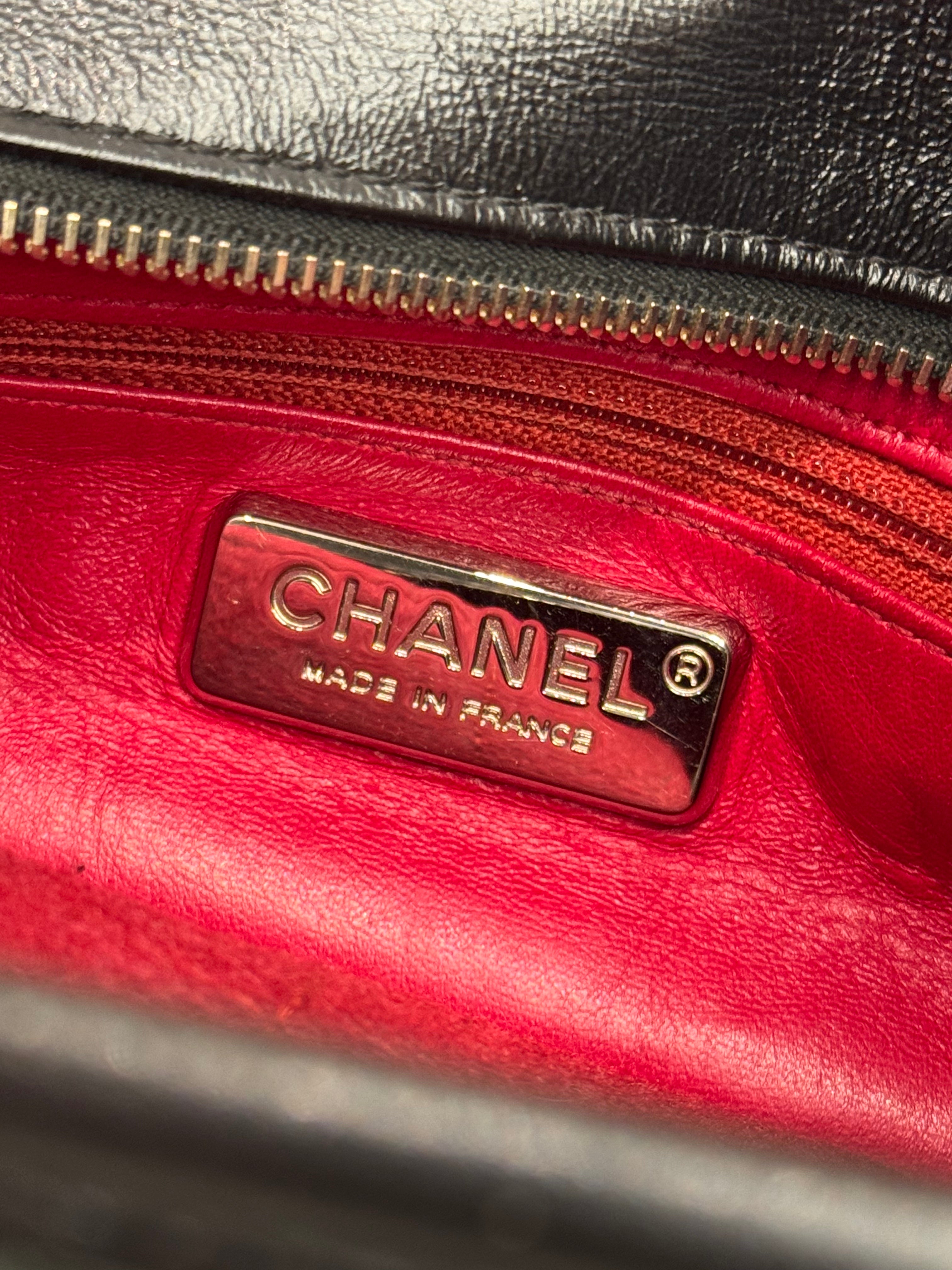 Chanel Gabrielle Hobo Bag Python Black