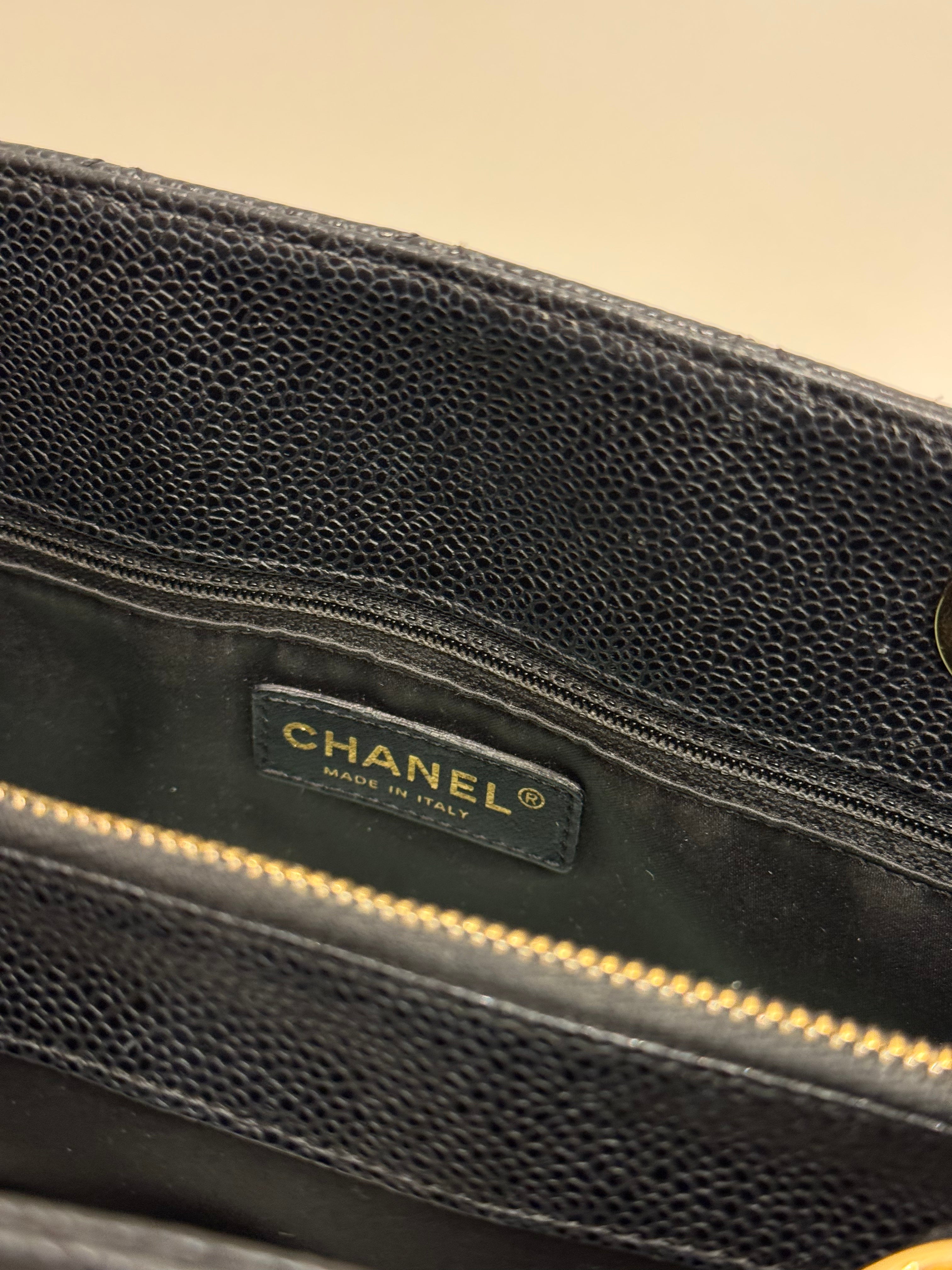 Chanel Grand Shopping Tote Caviar Black