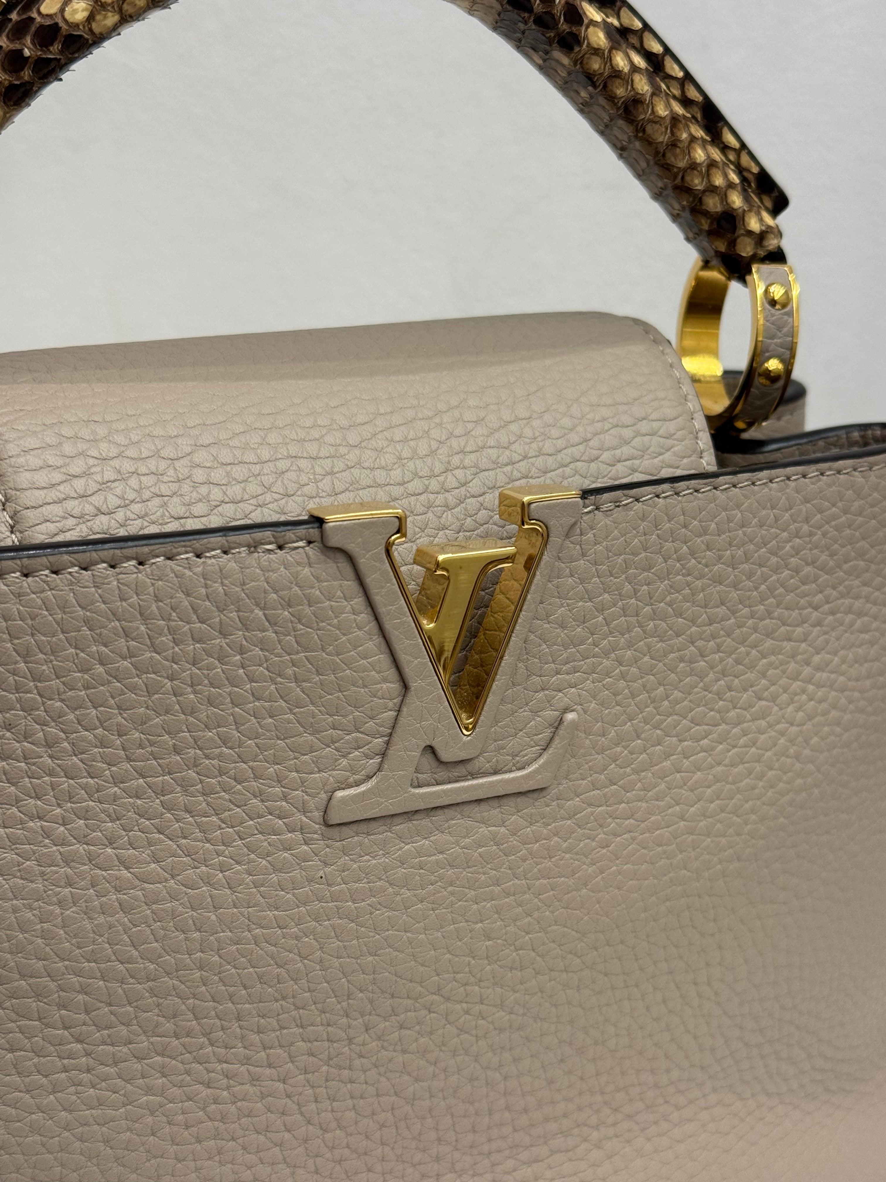 Louis Vuitton Capucines BB Python/Taurillon Galet