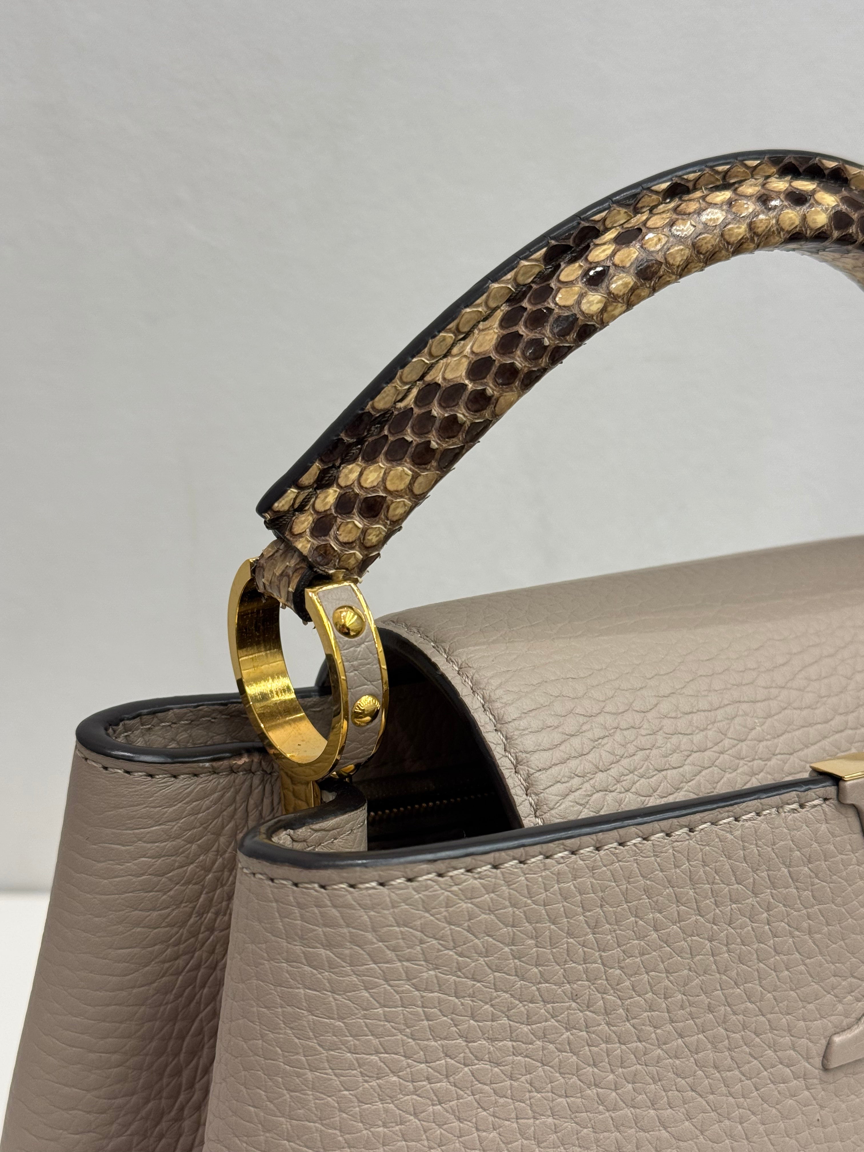 Louis Vuitton Capucines BB Python/Taurillon Galet
