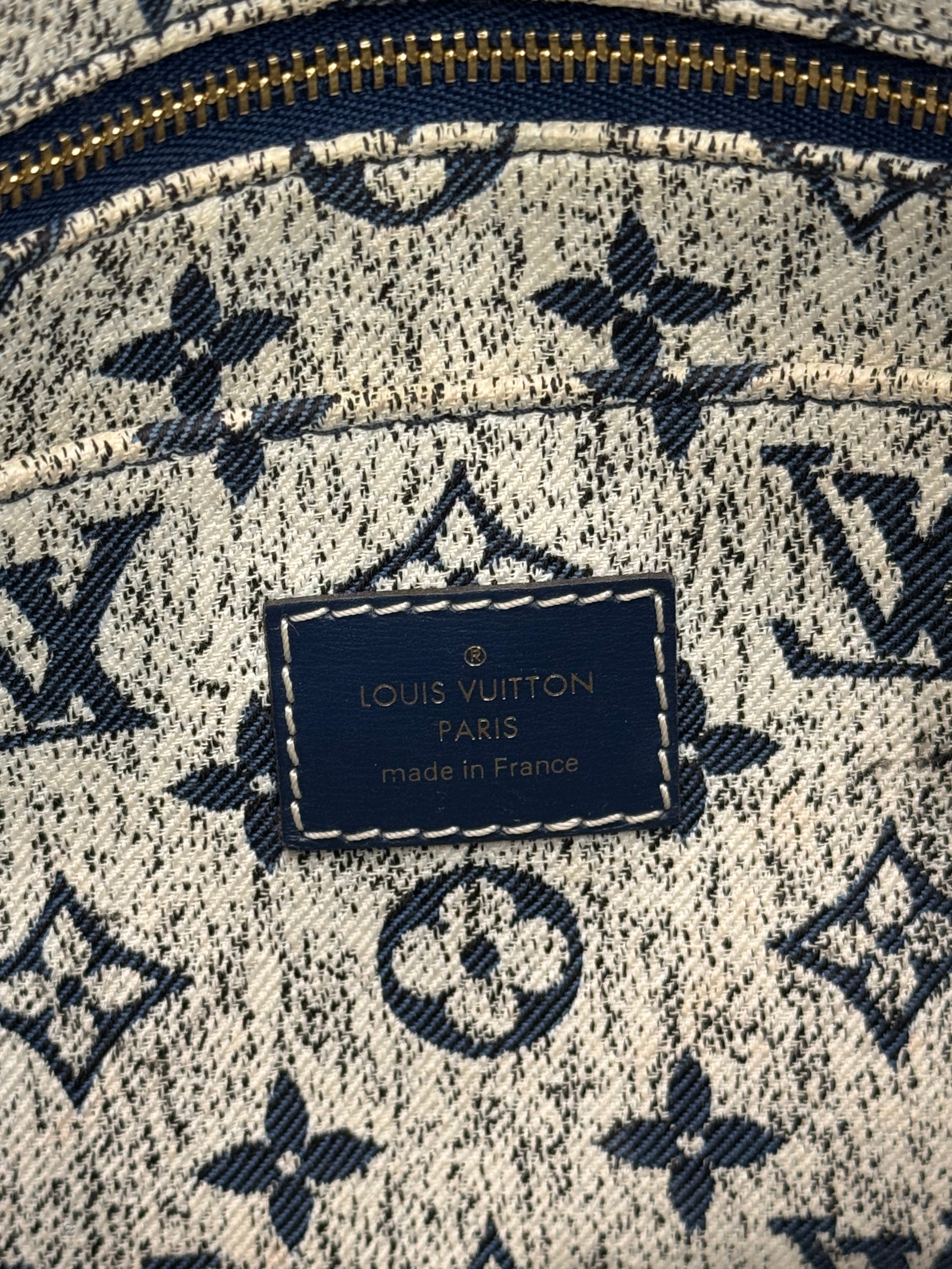 Louis Vuitton On The Go MM Denim Monogram Blue