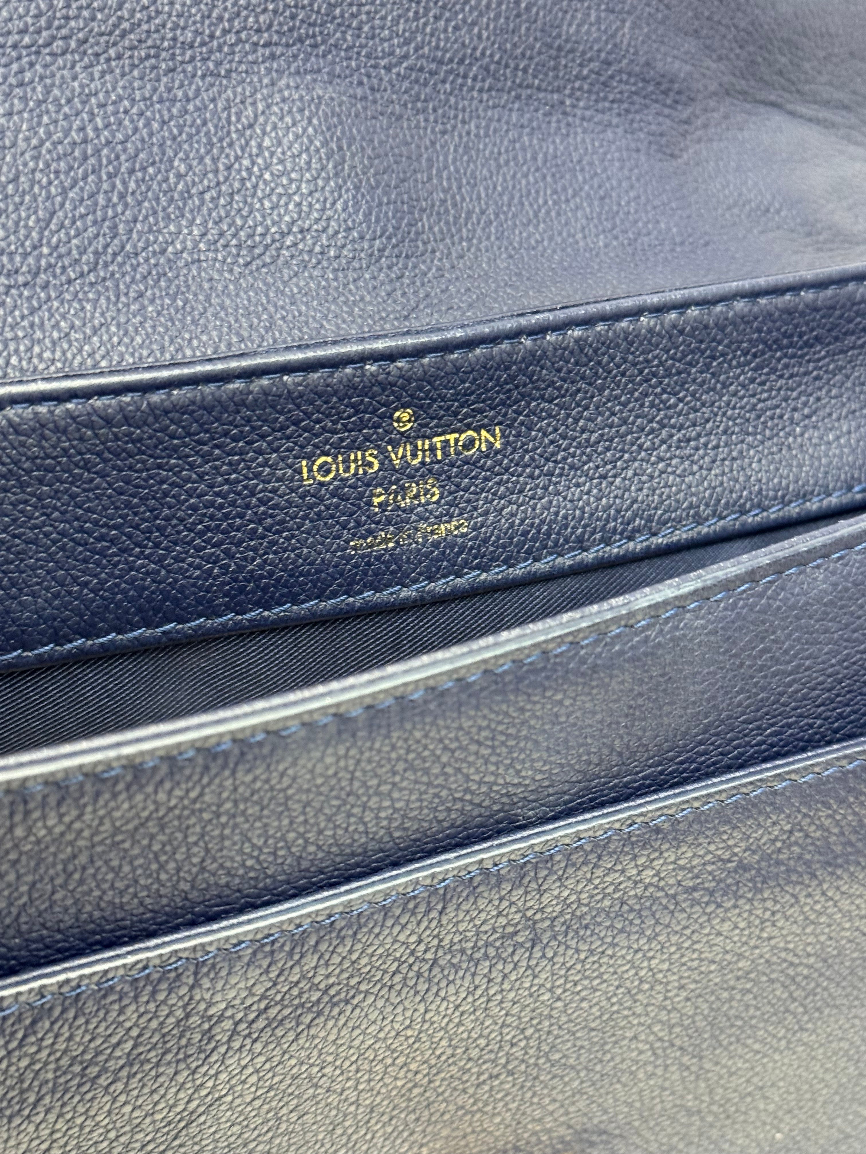 Louis Vuitton Lock Me PM Calfskin Blue