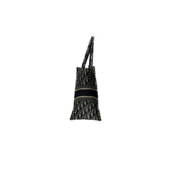 Dior Medium Dior Book Tote Oblique Embroidery Ecru/Blue
