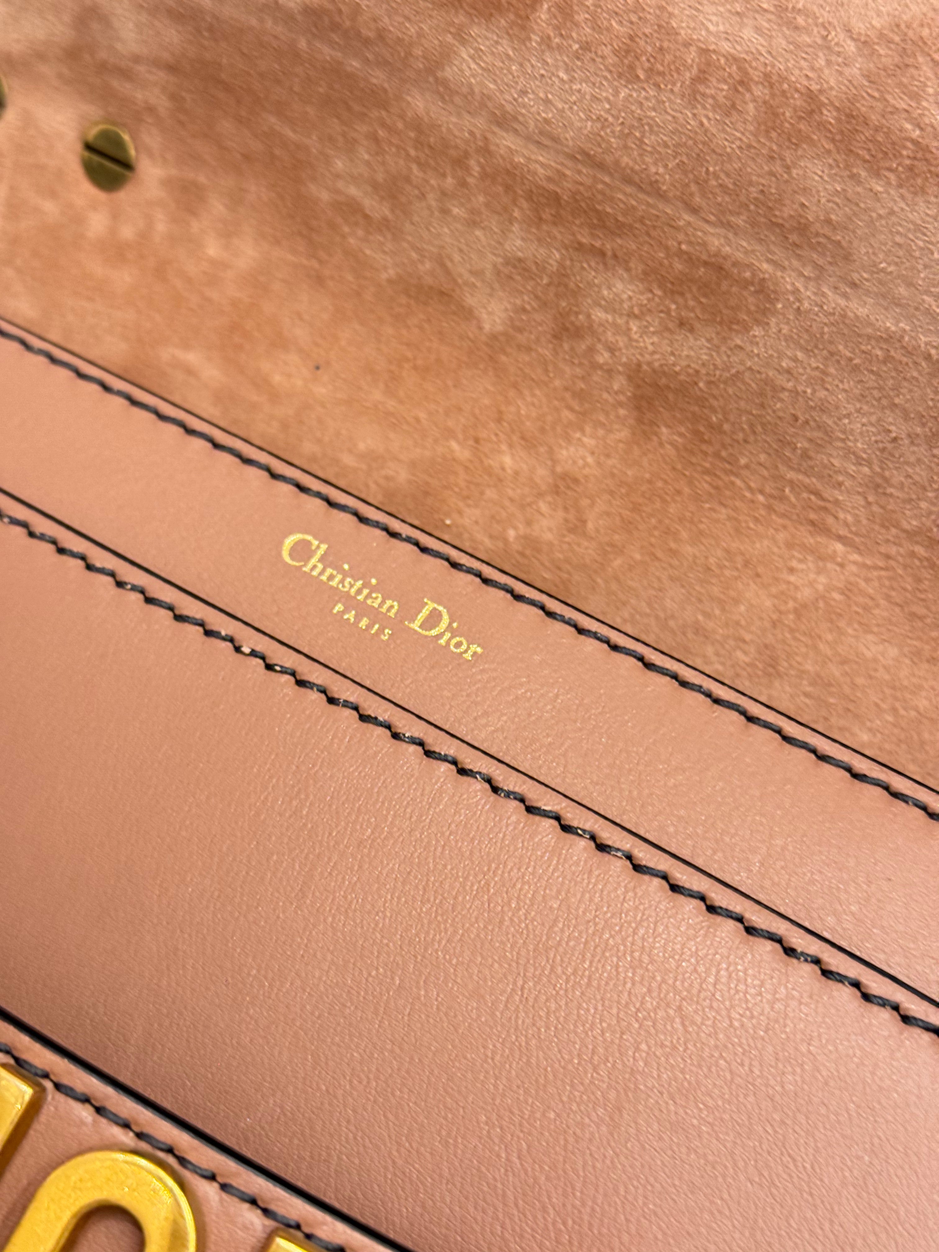 DIOR J'ADIOR Medium Flap Bag With Chain Pink
