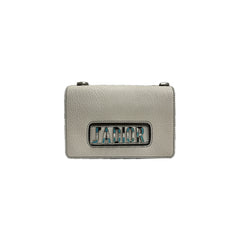 DIOR J'ADIOR Medium Flap Bag With Chain White