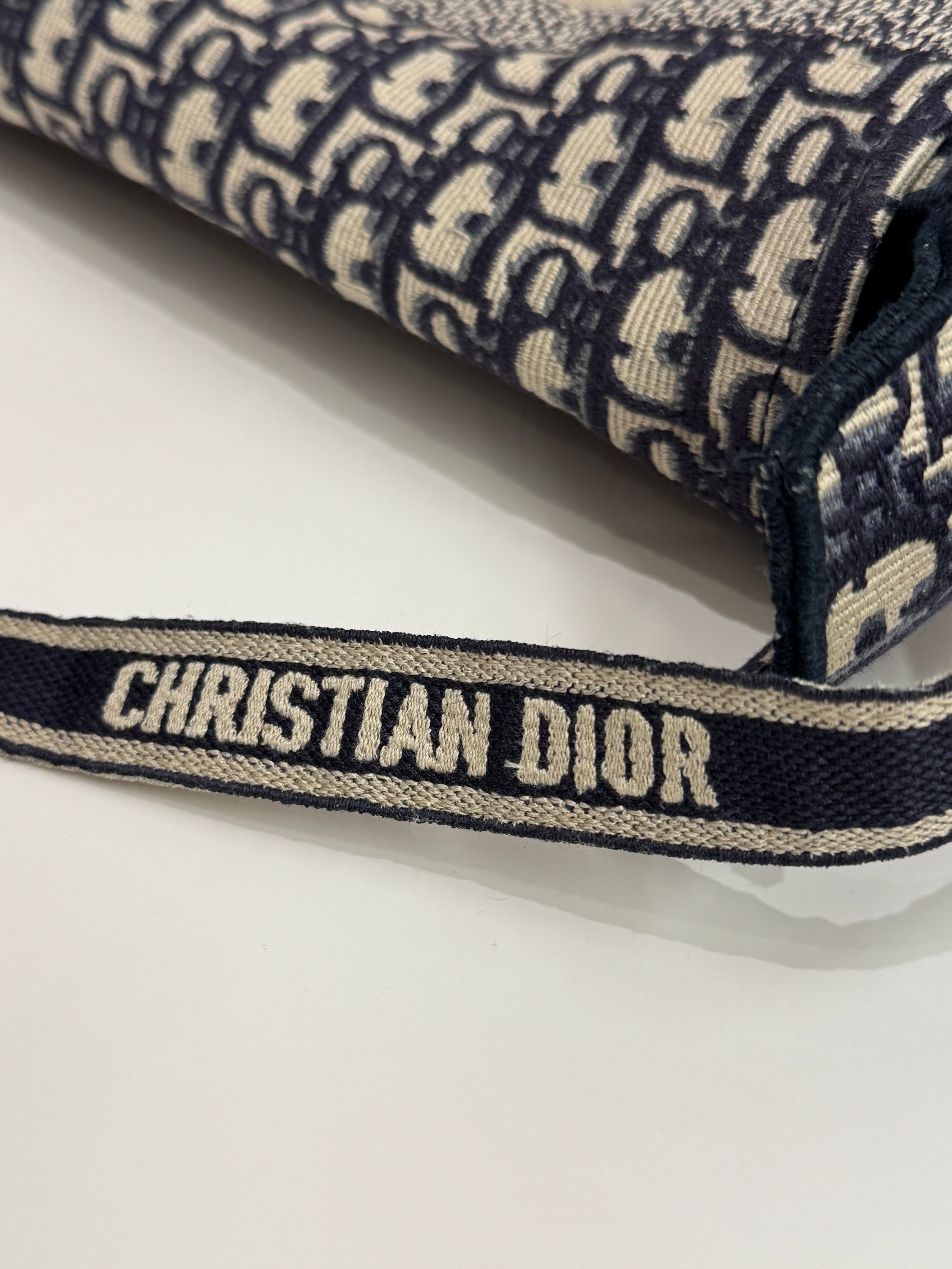 Dior Diorcamp Bag Blue Dior Oblique Embroidery