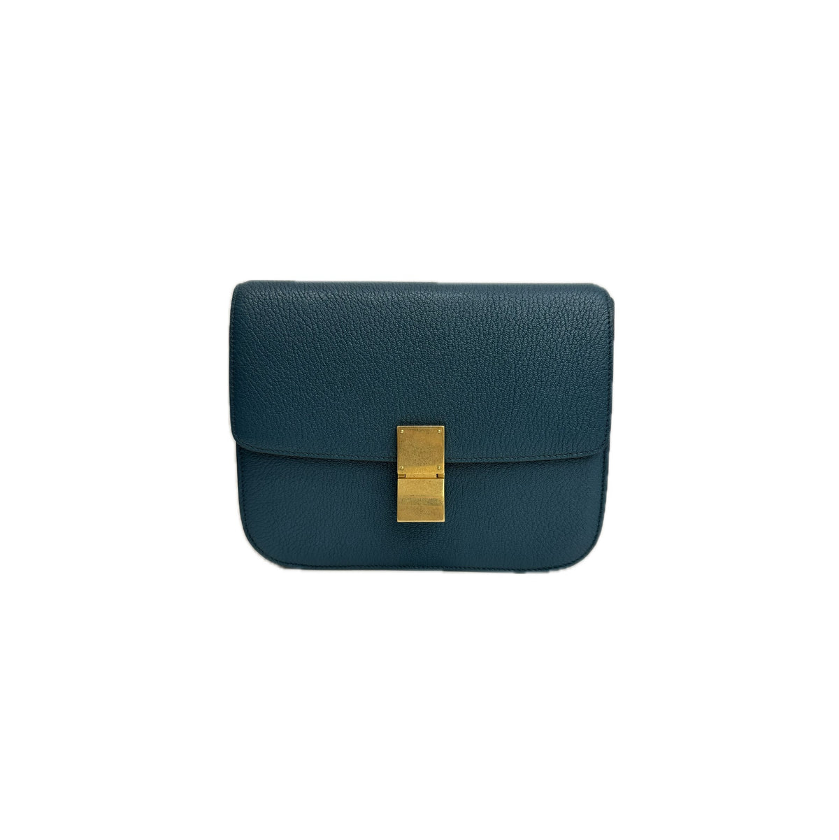 Celine Medium Classic Box Goatskin Green