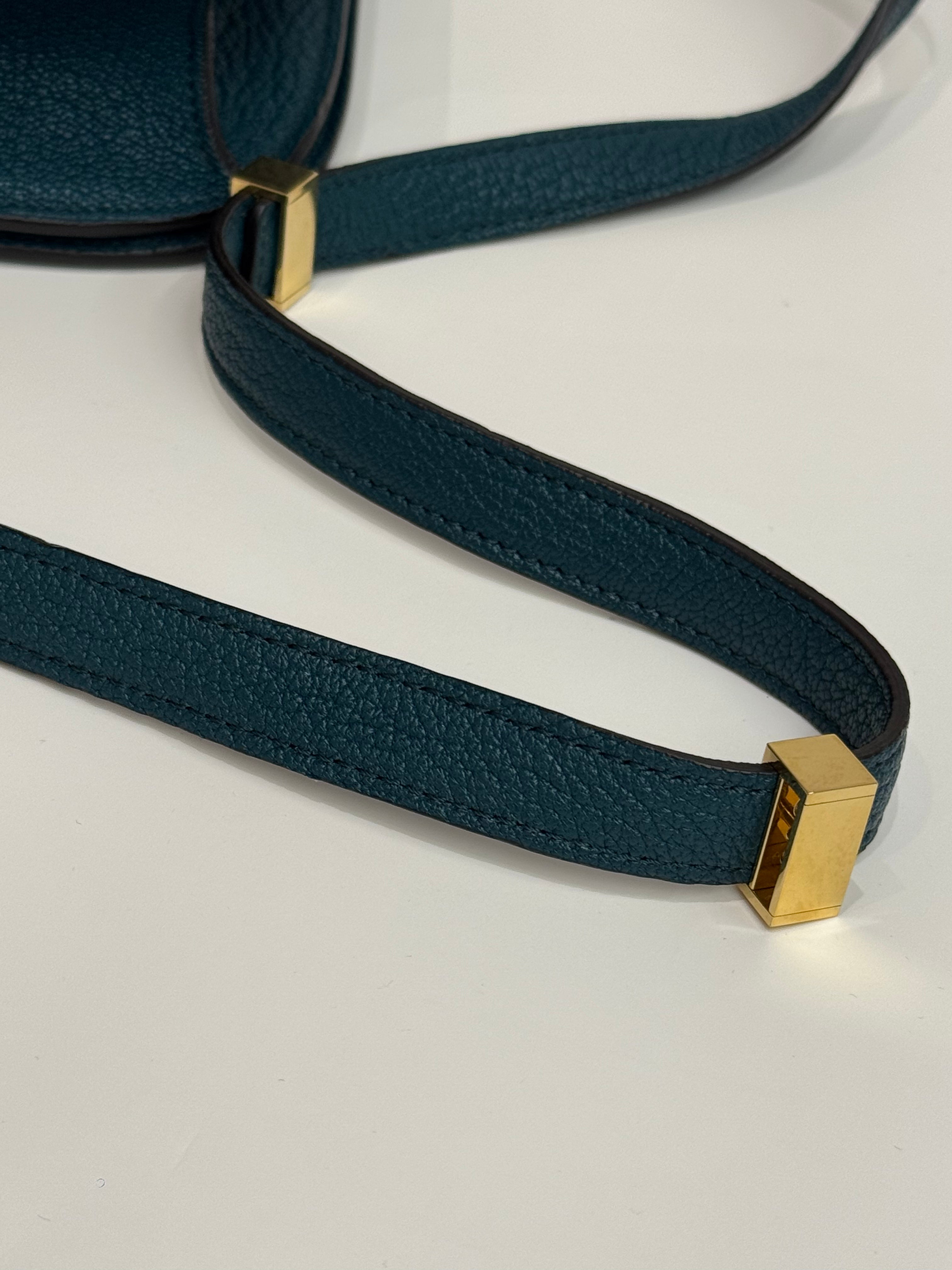 Celine Medium Classic Box Goatskin Green