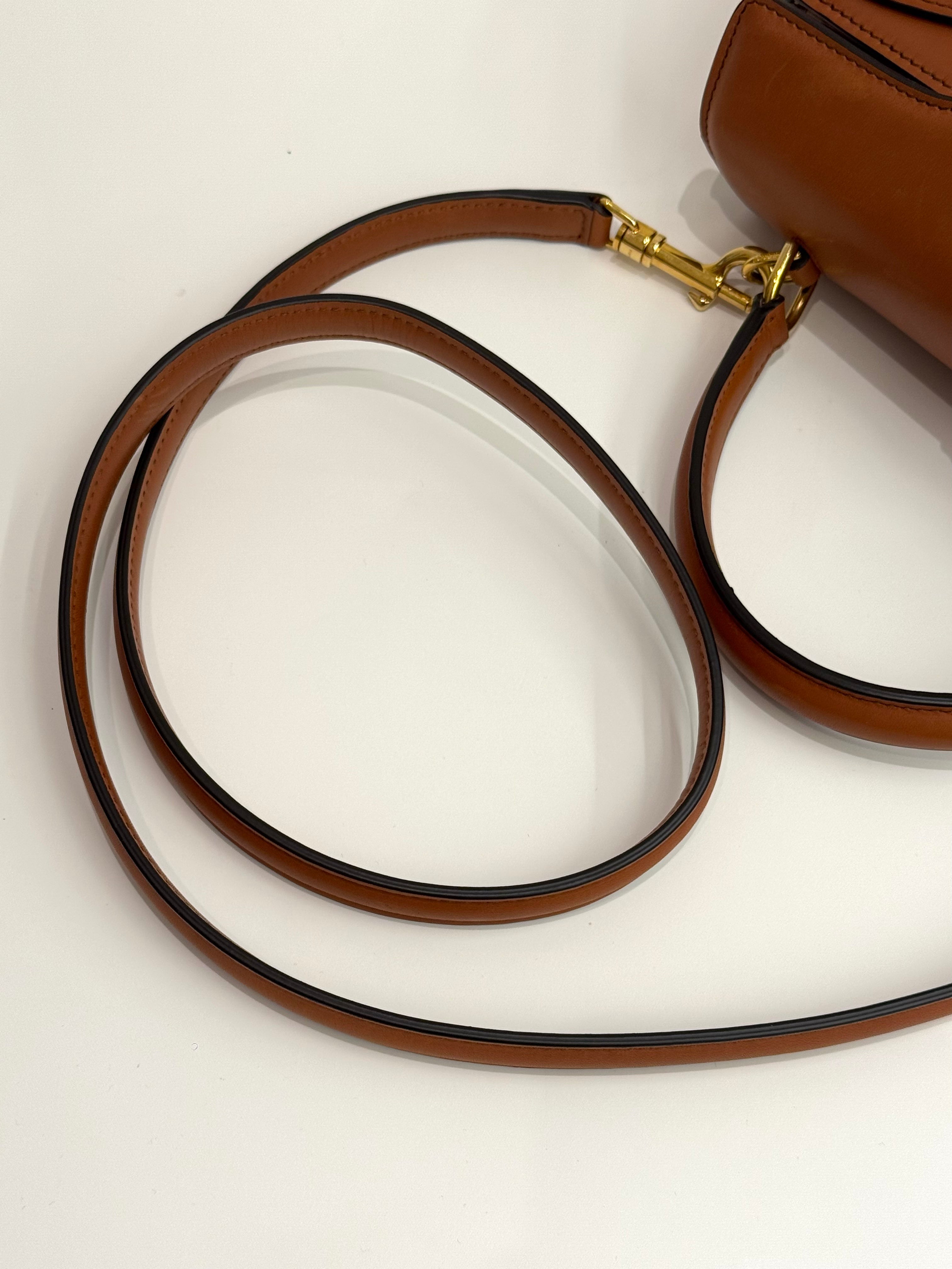 Celine Small 16 Bag in Natural Calfskin Tan