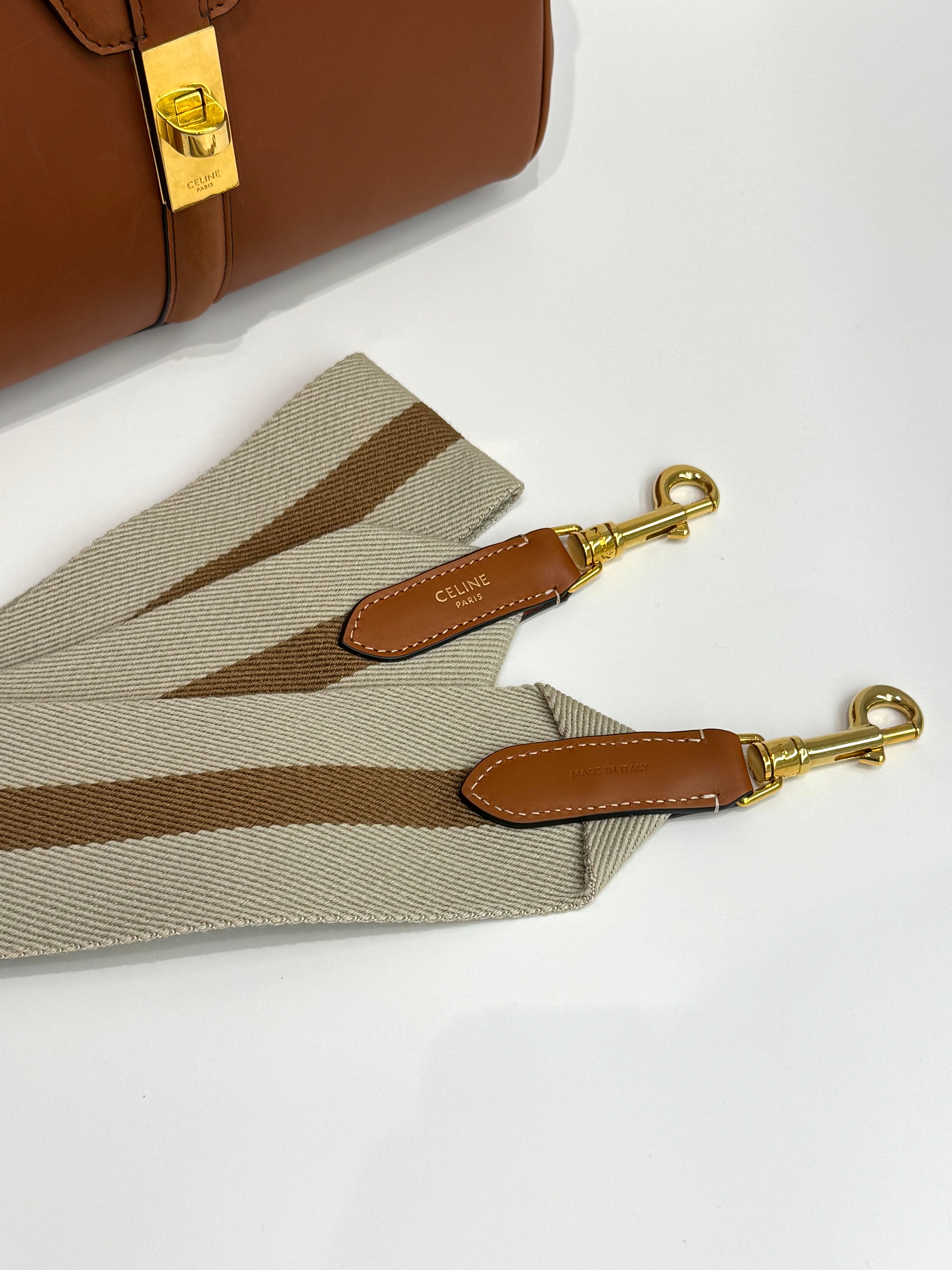 Celine Small 16 Bag in Natural Calfskin Tan