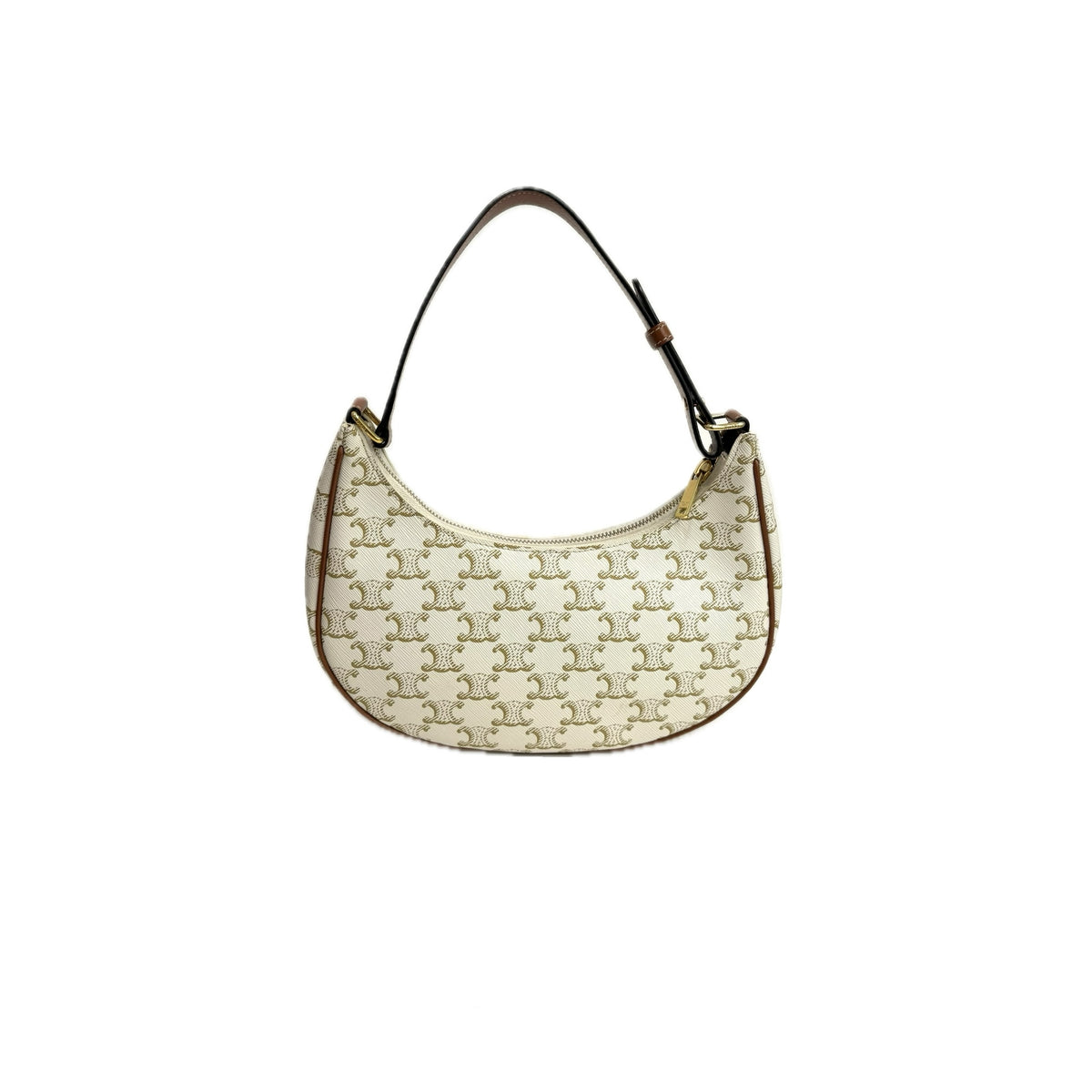 Celine Ava Bag in Triomphe Canvas and Calfskin