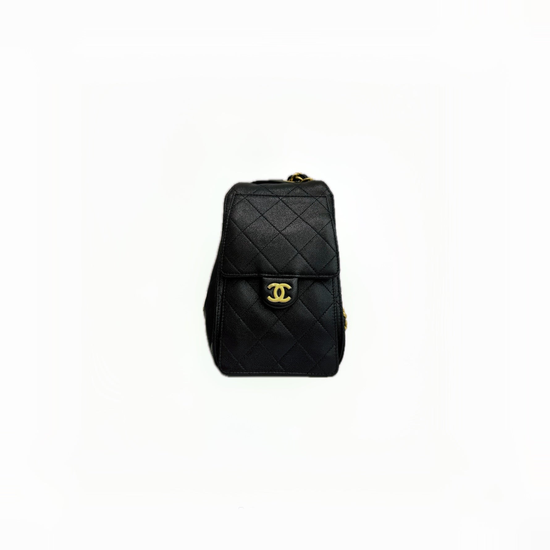 Chanel Small 25 Bag Grained Calfskin Black (Microchip)