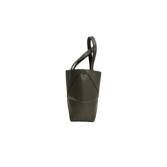 Loewe Mini Puzzle Fold Tote in Shiny Calfskin