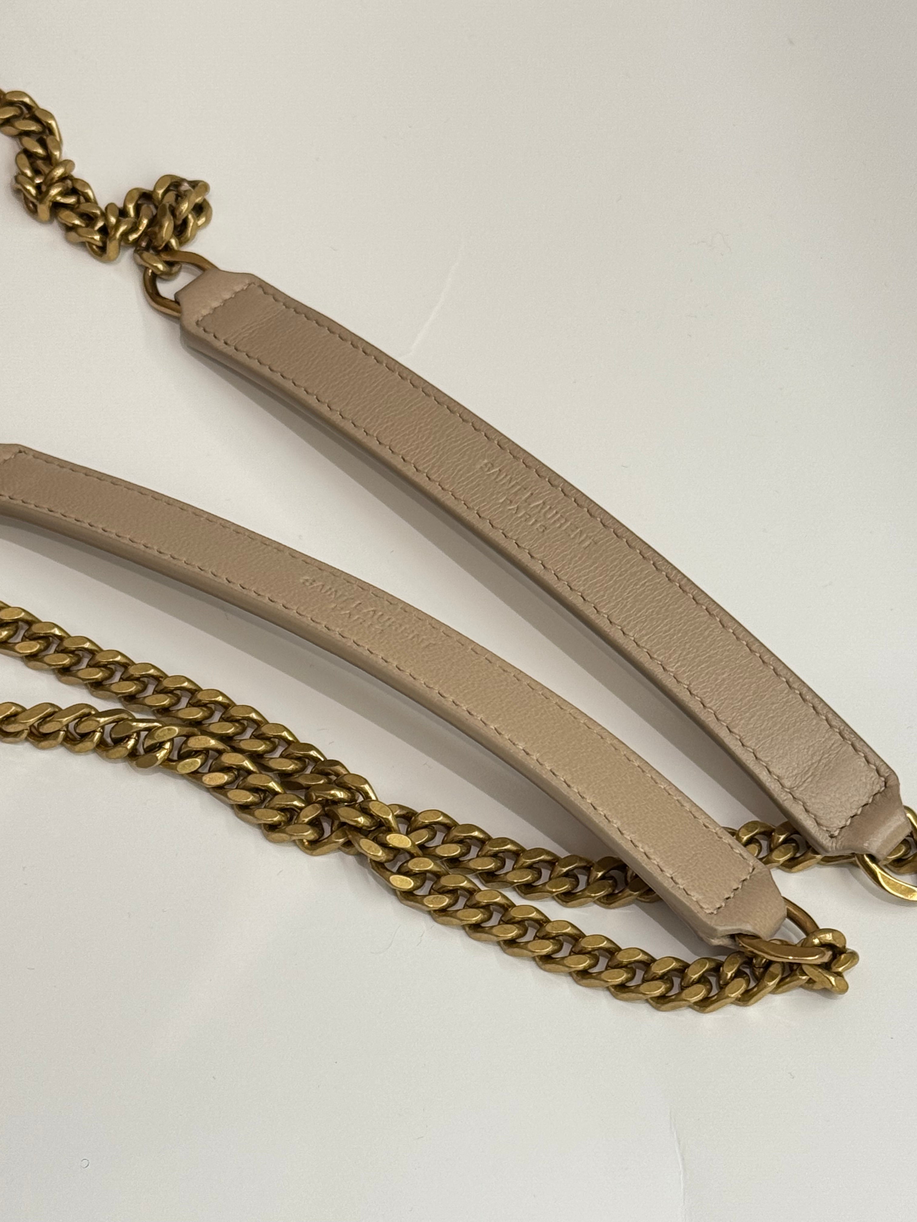 Saint Laurent Baby Niki Lambskin Beige