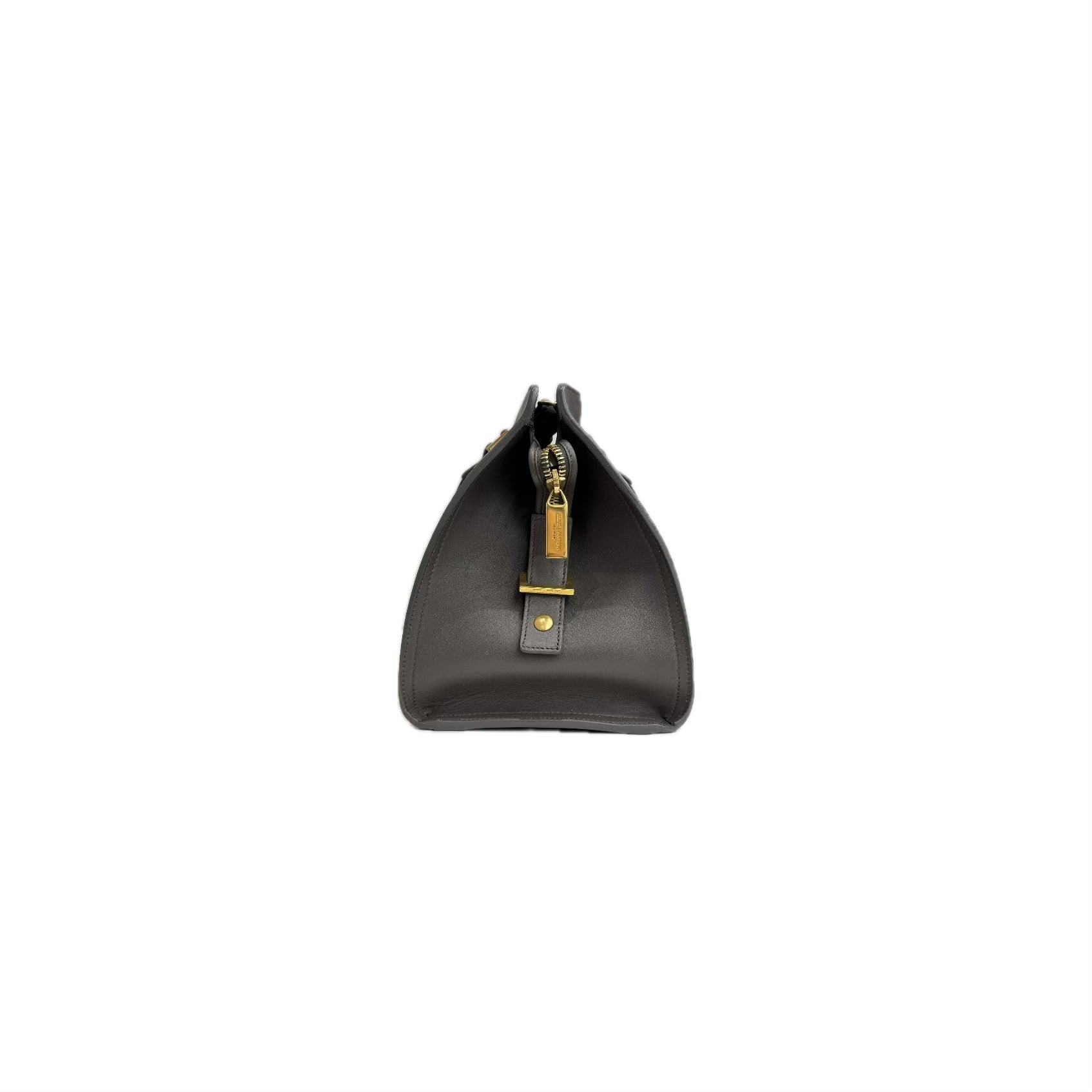 Saint Laurent Cabas Chyc Calfskin Leather Grey