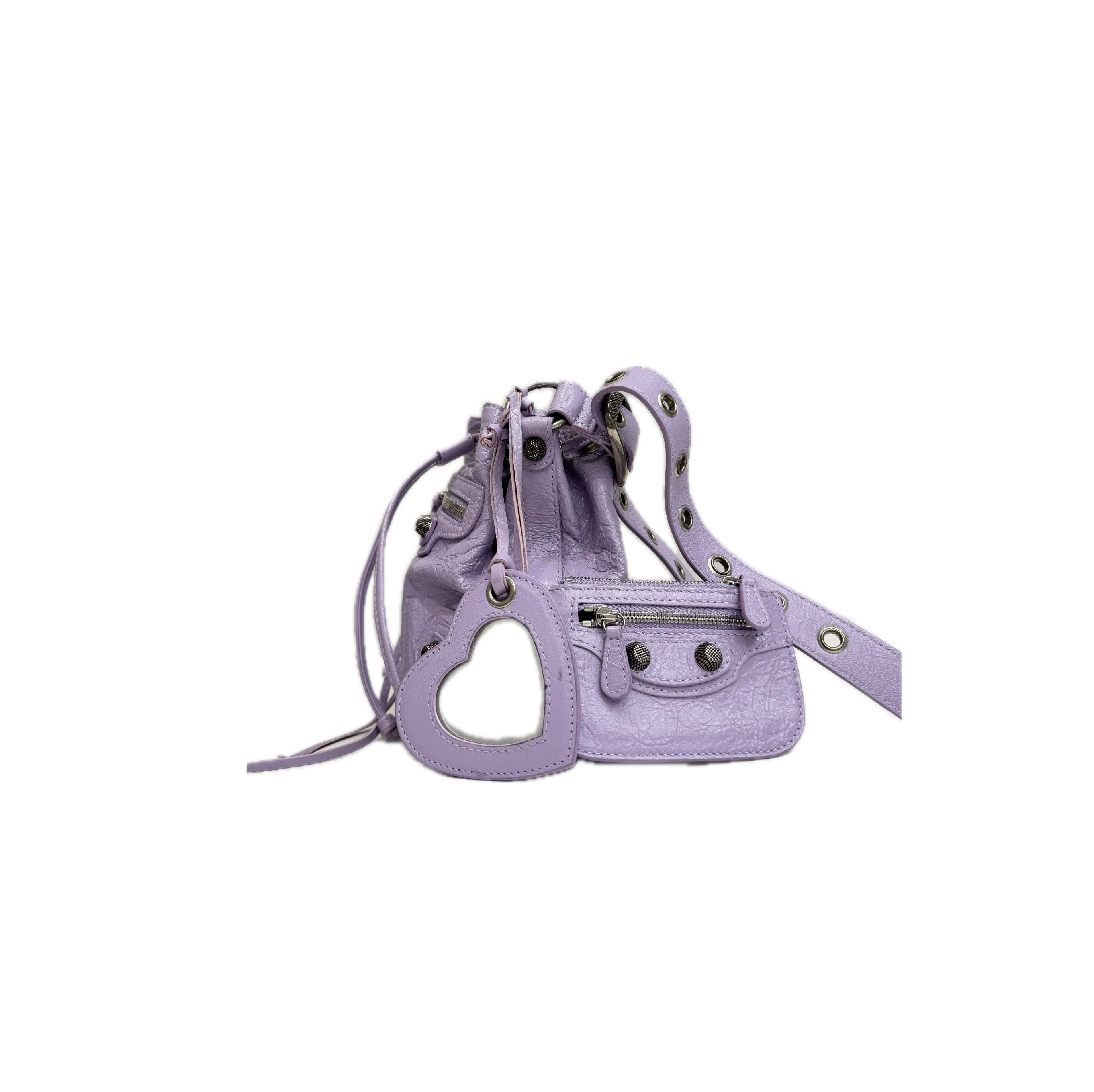 Balenciaga Le Cagole XS Bucket Bag Purple