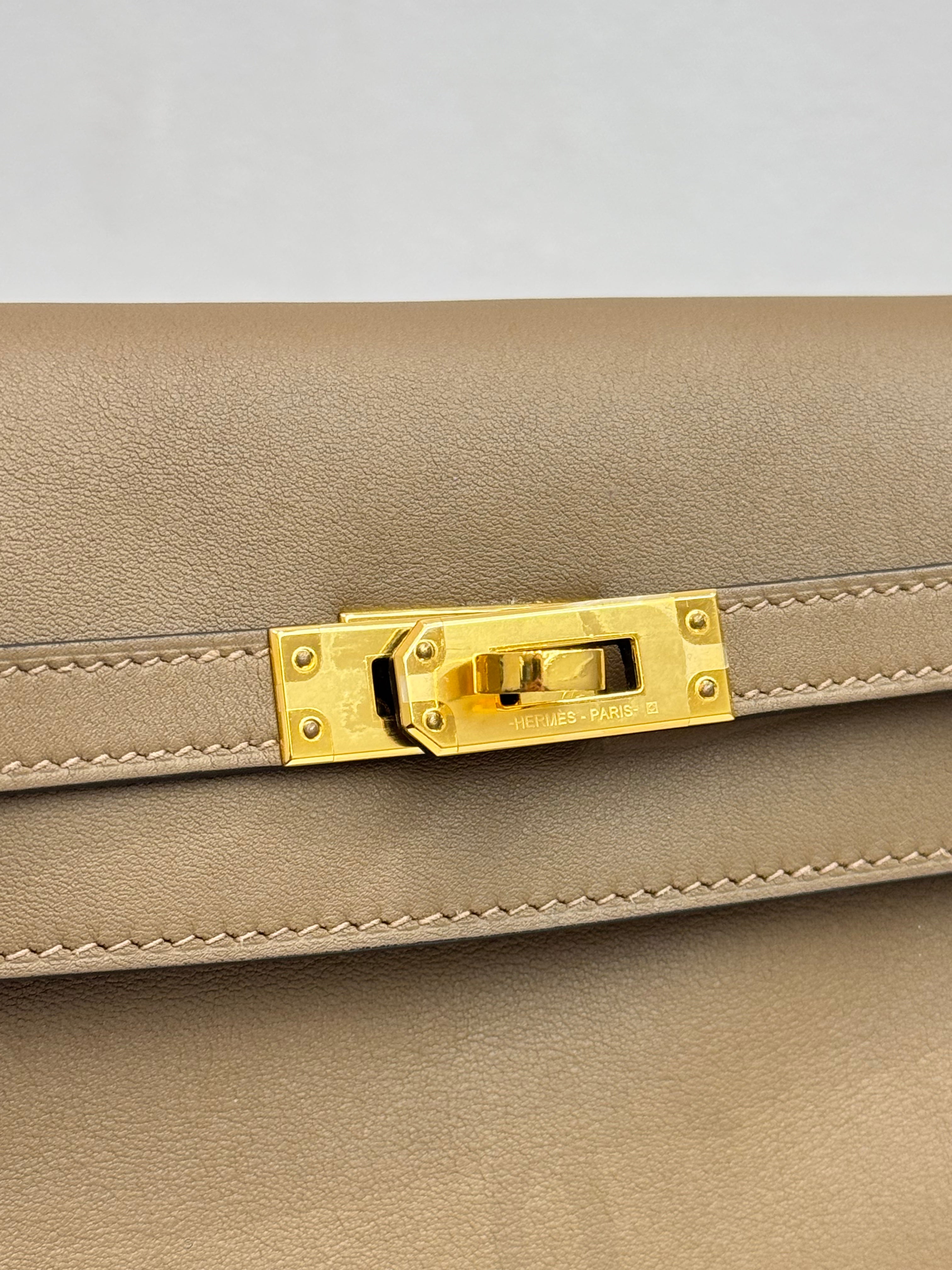 Hermes Kelly Danse Swift Beige De Weimar STAMP Z