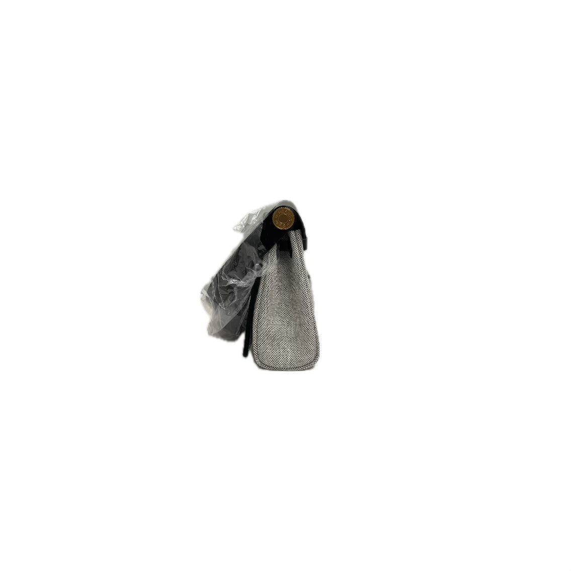 Hermes Mini Herbag Ecru / Black STAMP K