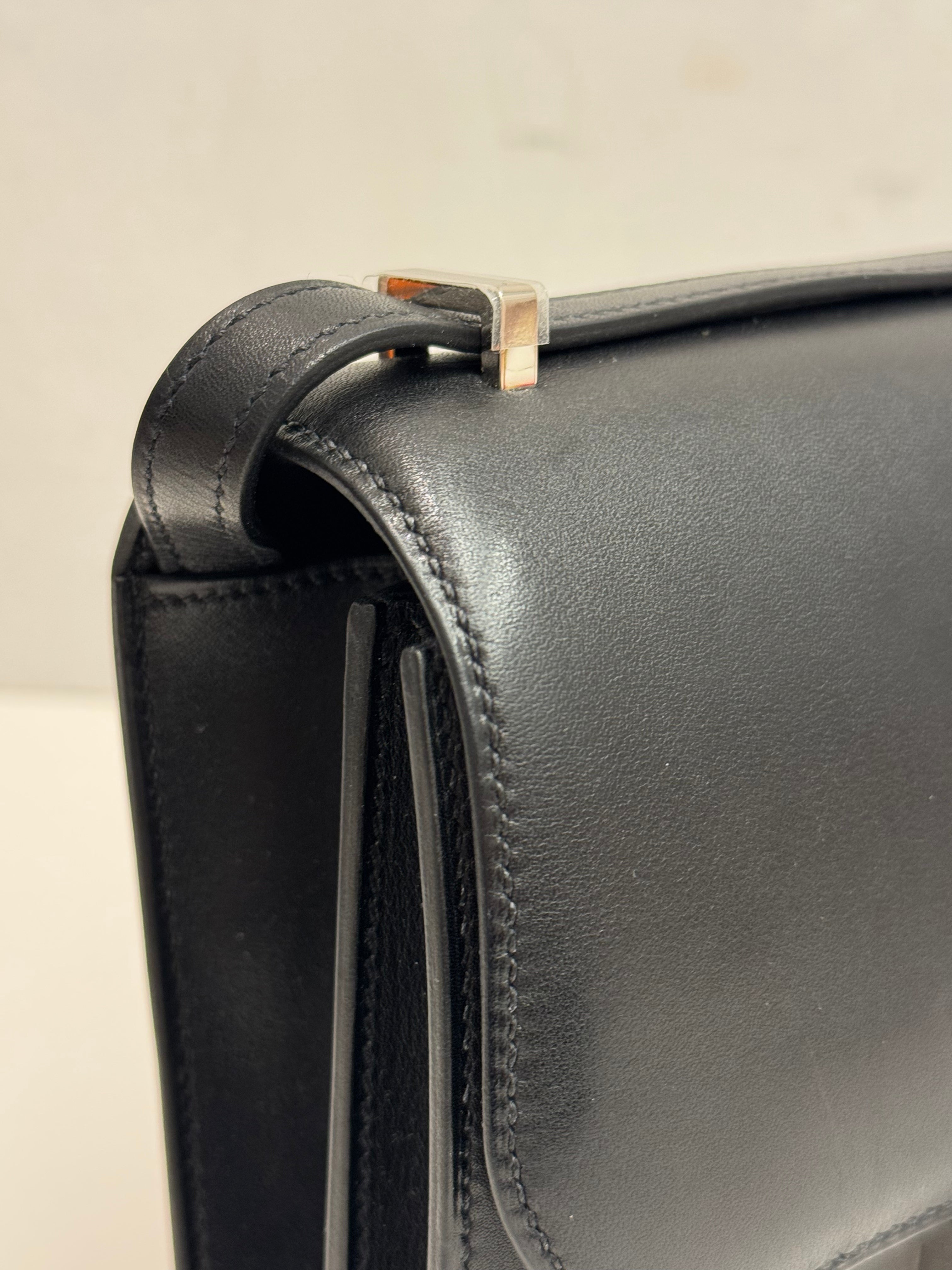 Hermes Mini Constance Swift Black STAMP U