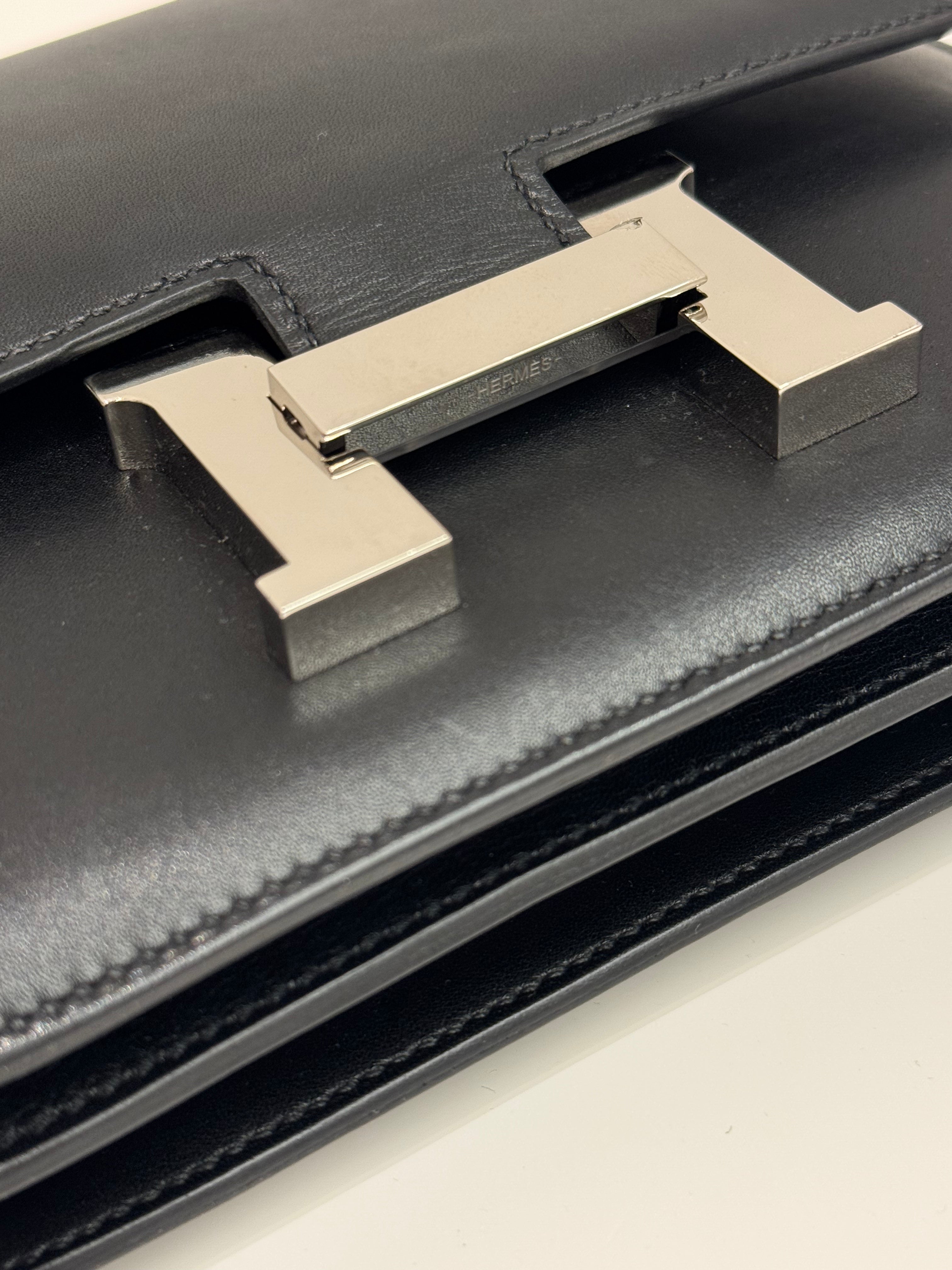 Hermes Mini Constance Swift Black STAMP U