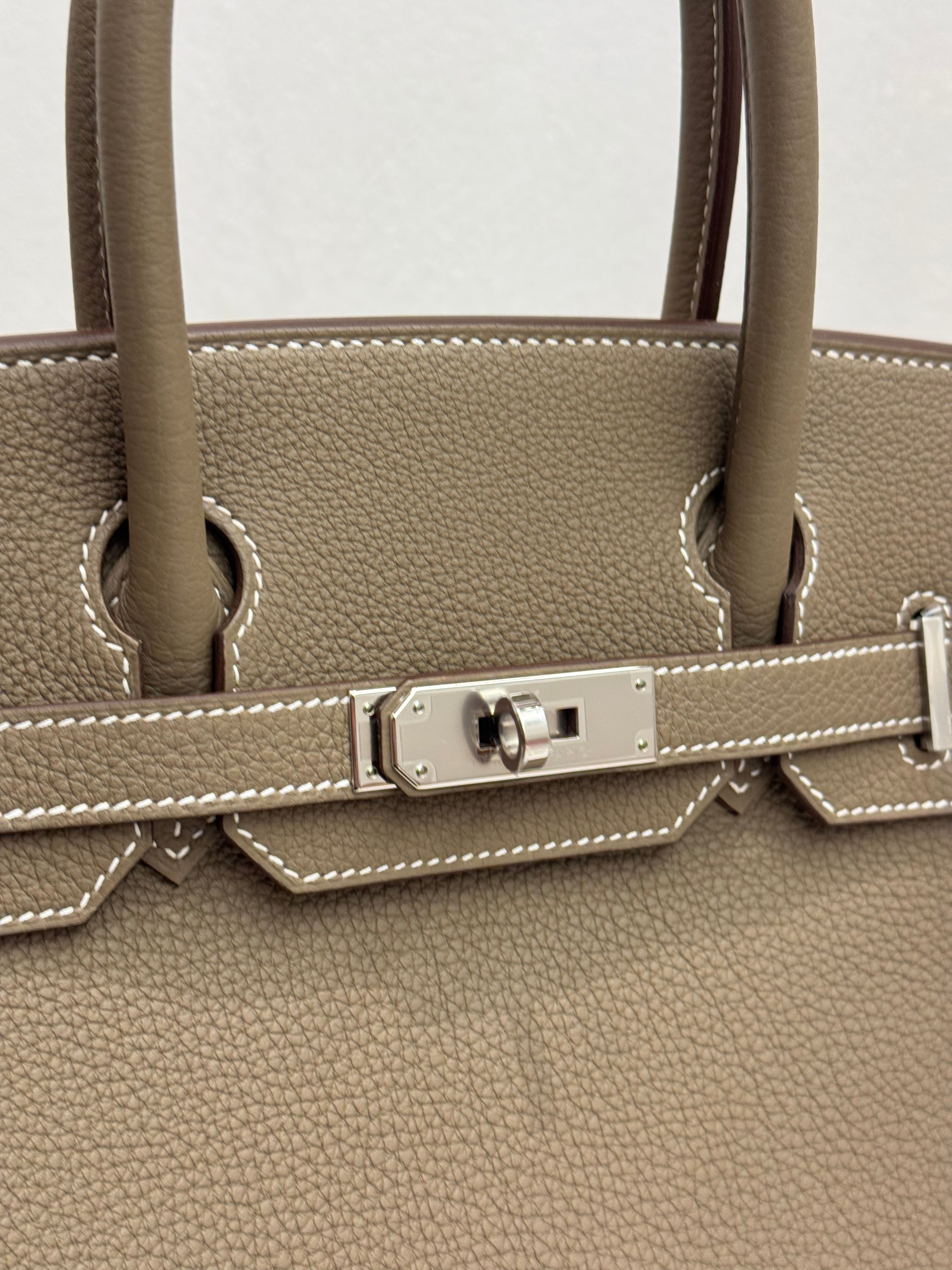 Hermes Birkin 30 Togo Etoupe STAMP W