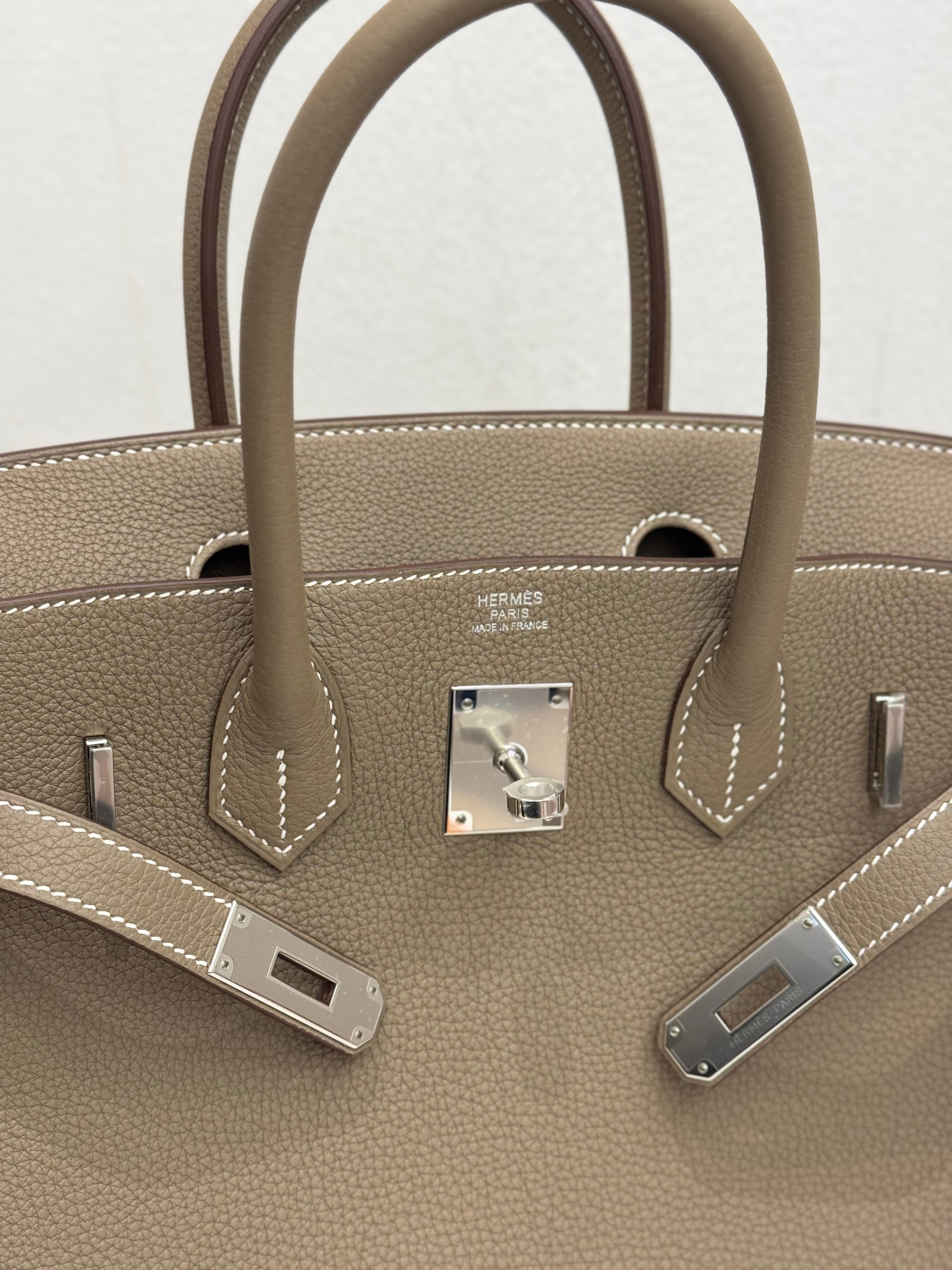 Hermes Birkin 30 Togo Etoupe STAMP W