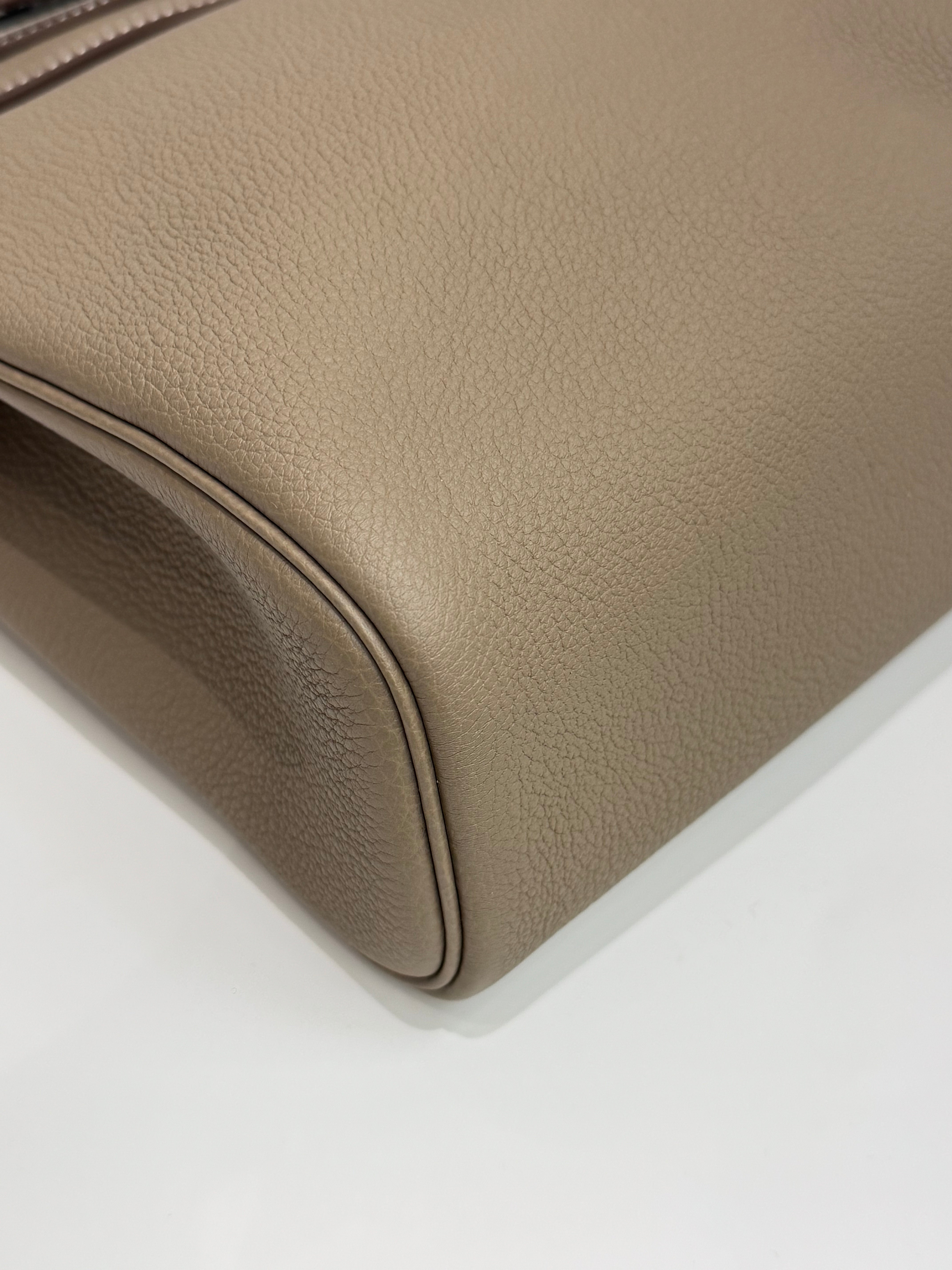 Hermes Hac a Dos PM Backpack Togo Etoupe STAMP W