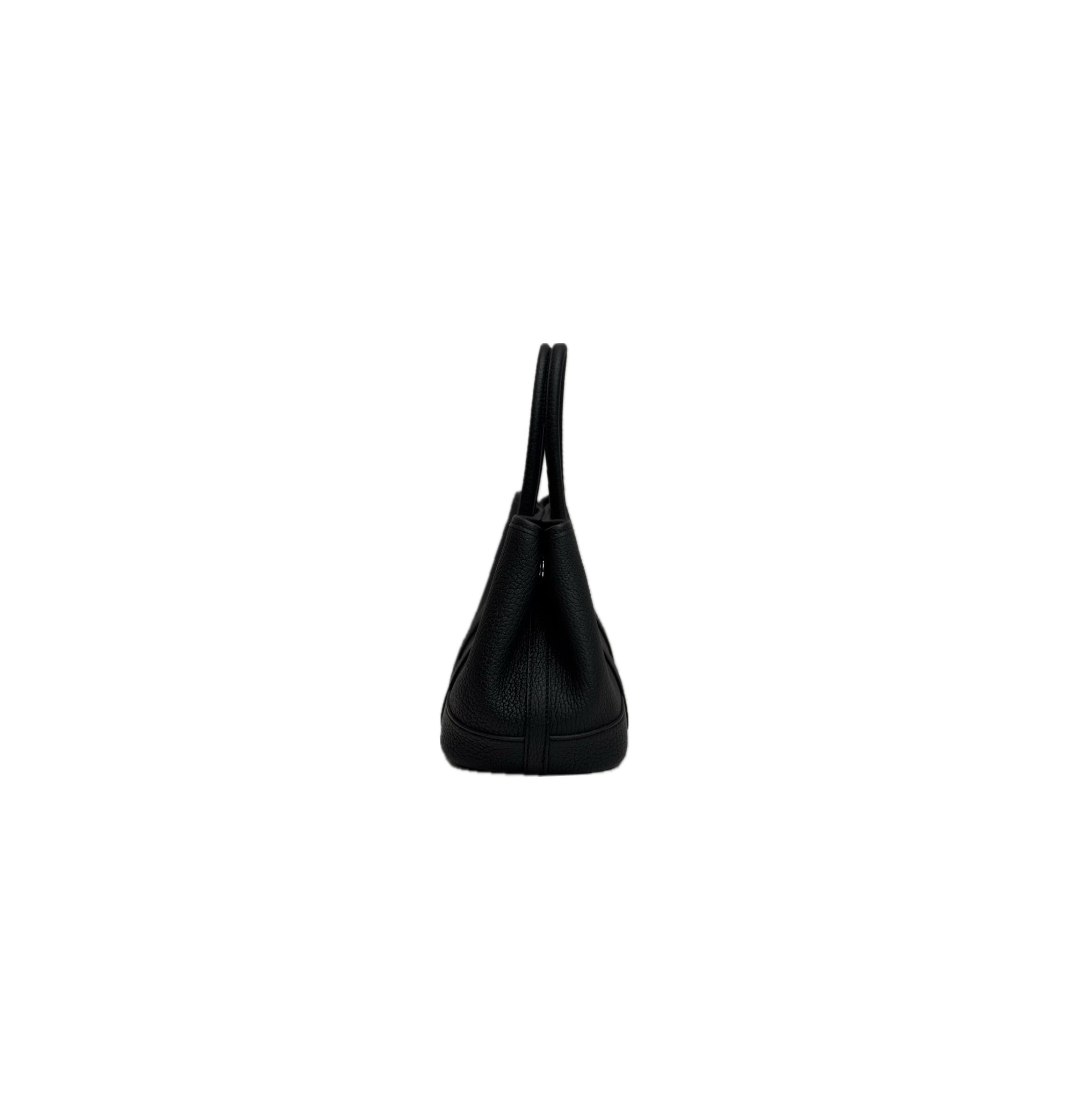 Hermes Garden Party 23 Black Negonda STAMP W