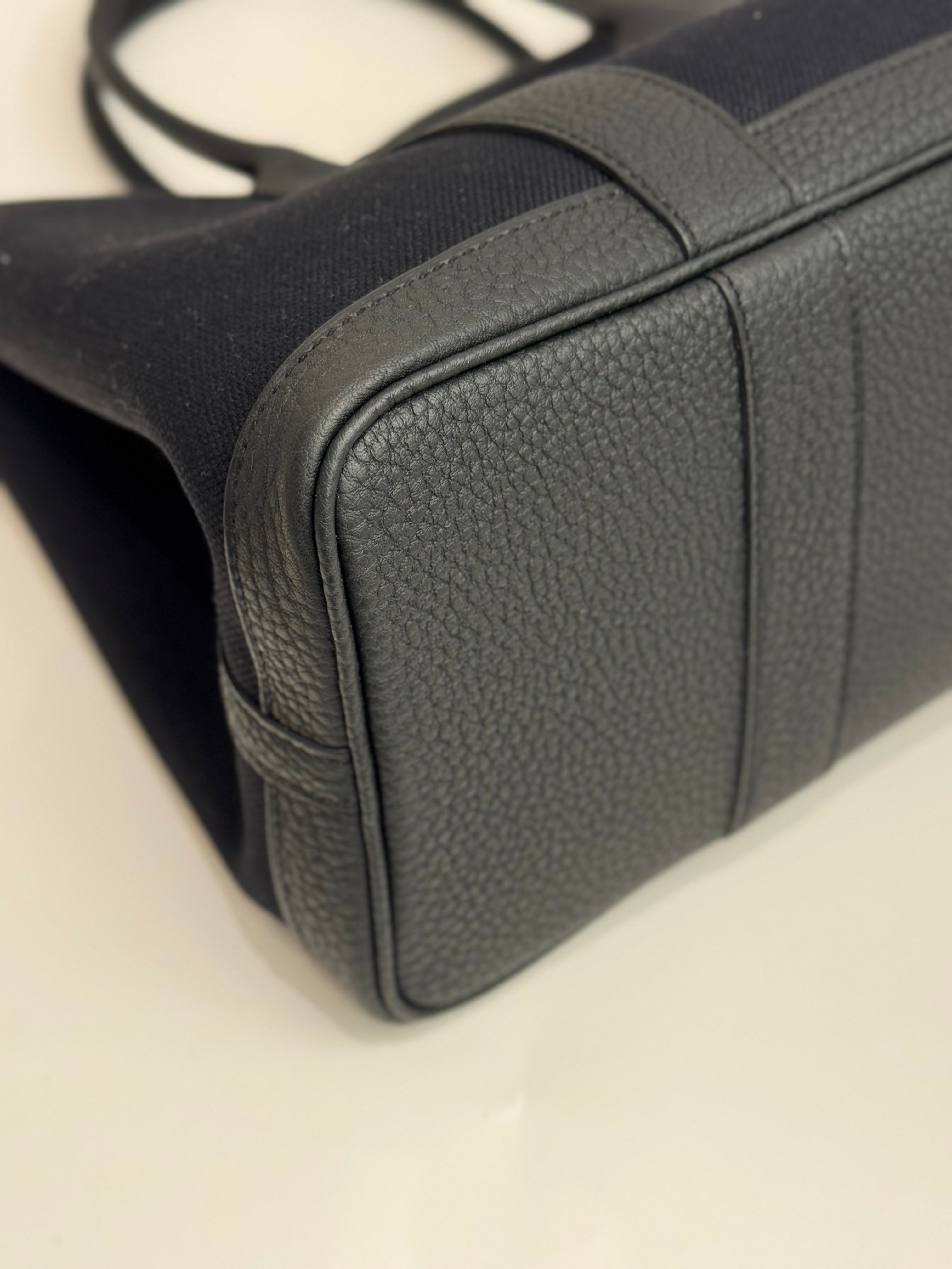 Hermes Garden Party 30 Canvas / Negonda Black STAMP K
