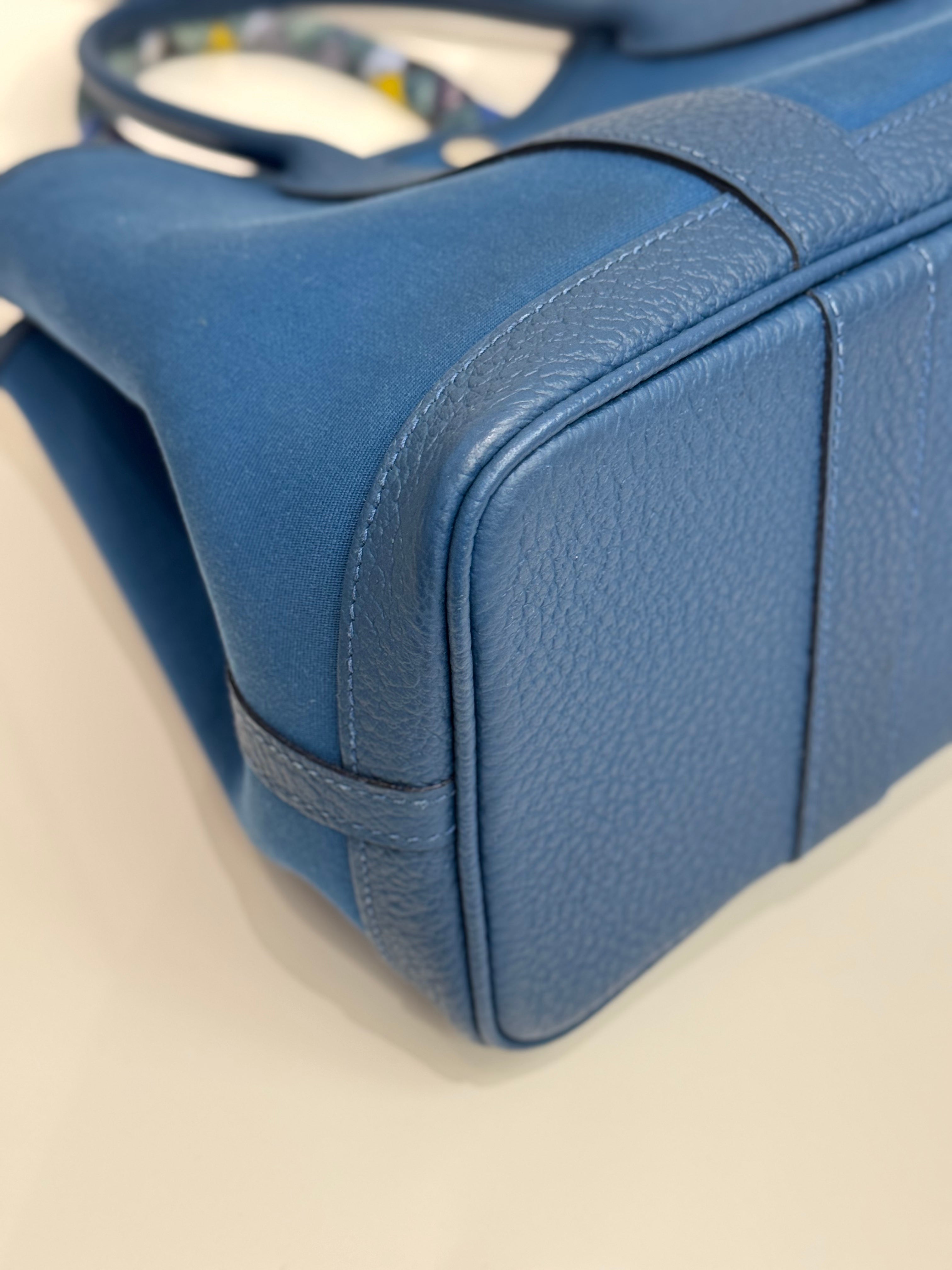 Hermes Garden Party 30 Canvas / Negonda Navy STAMP D