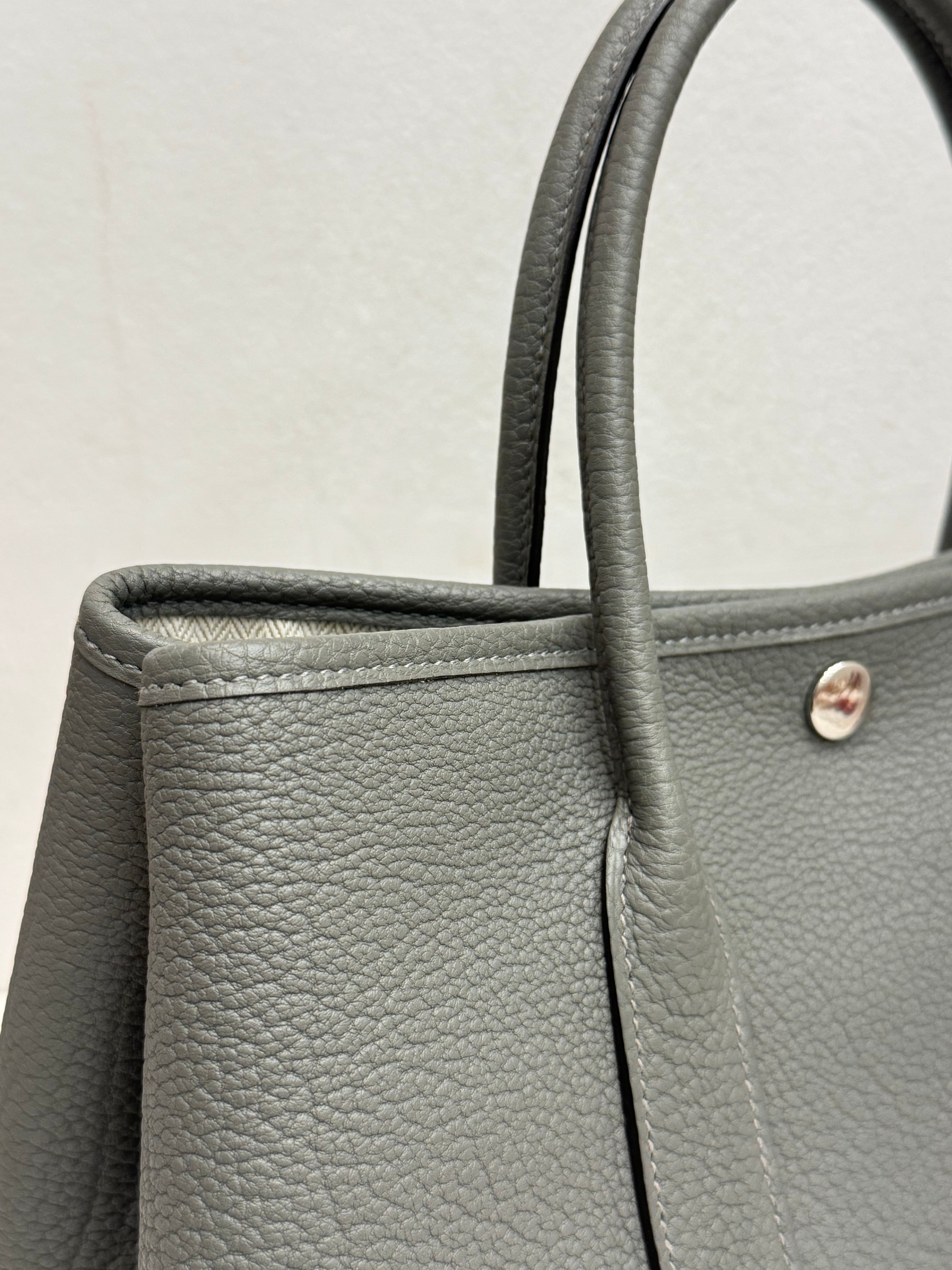 Hermes Garden Party 30 Negonda Gris Meyer STAMP B